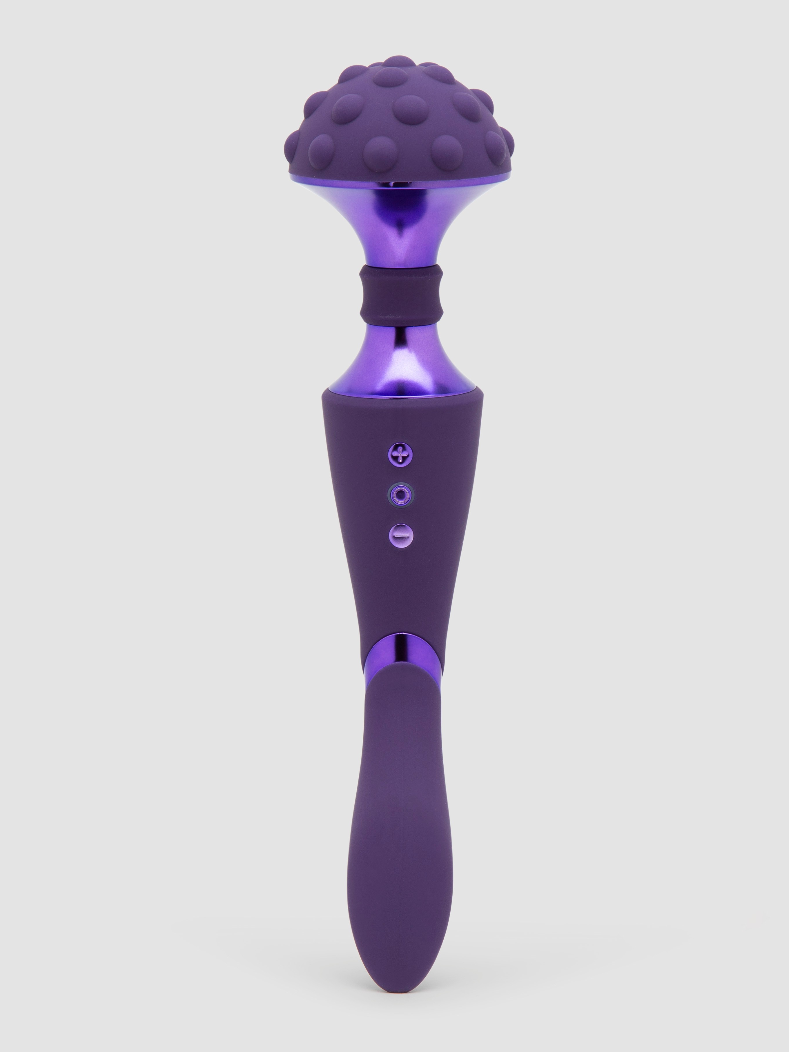 Vive Shiatsu Rechargeable Textured Massage Wand Vibrator, Purple, hi-res