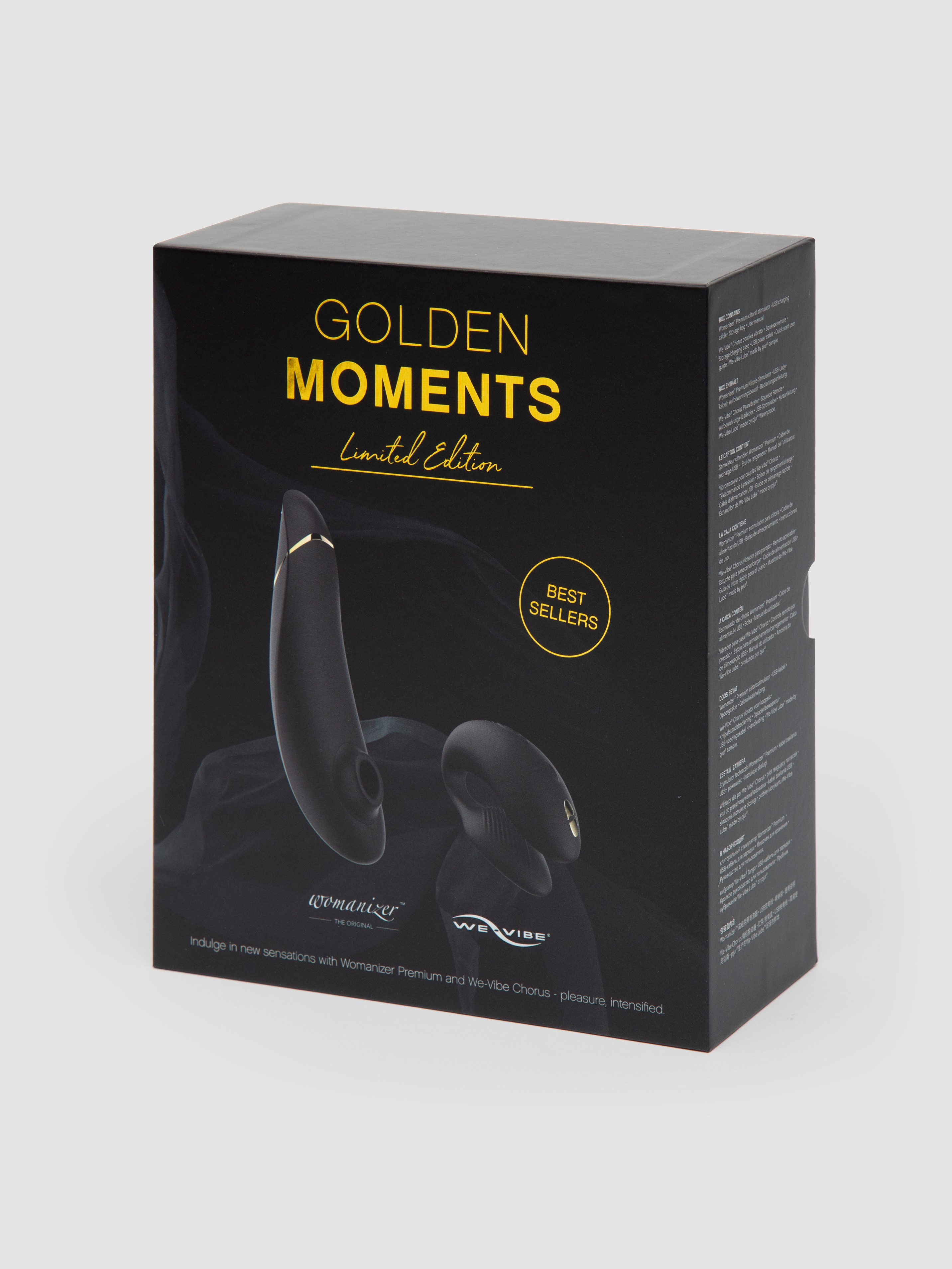 Womanizer X We-Vibe Golden Moments Limited Edition Pleasure Collection, Black, hi-res