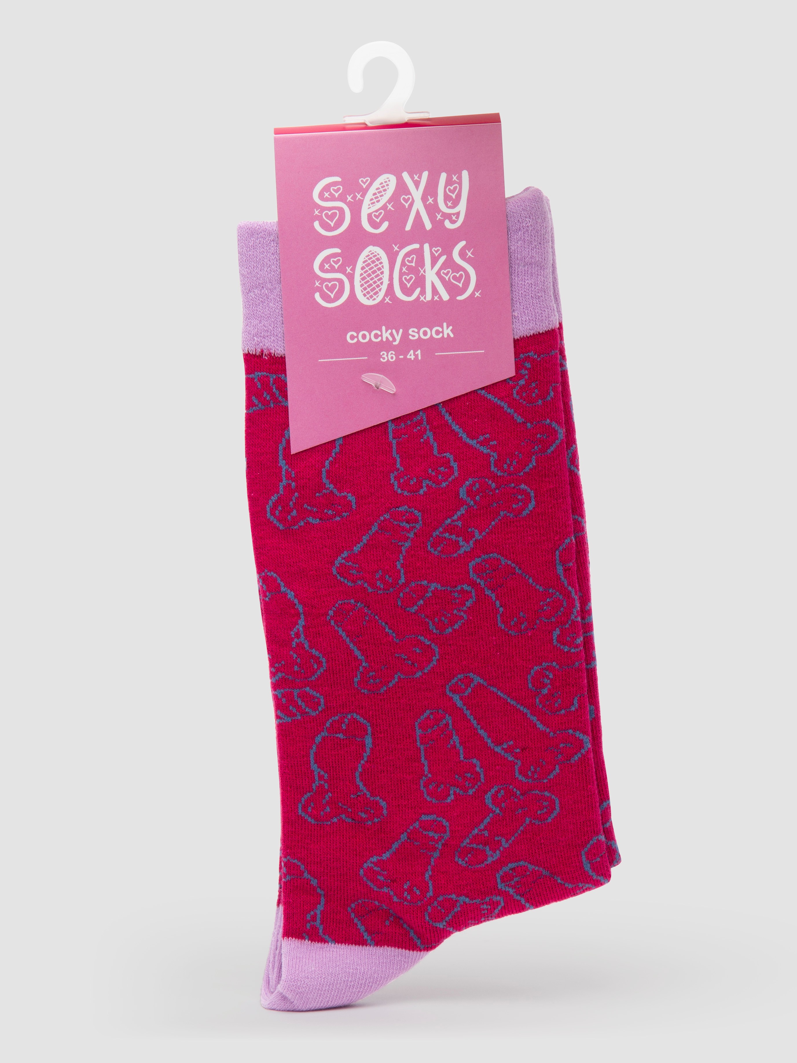 Cocky Socks (Small) , Pink, hi-res