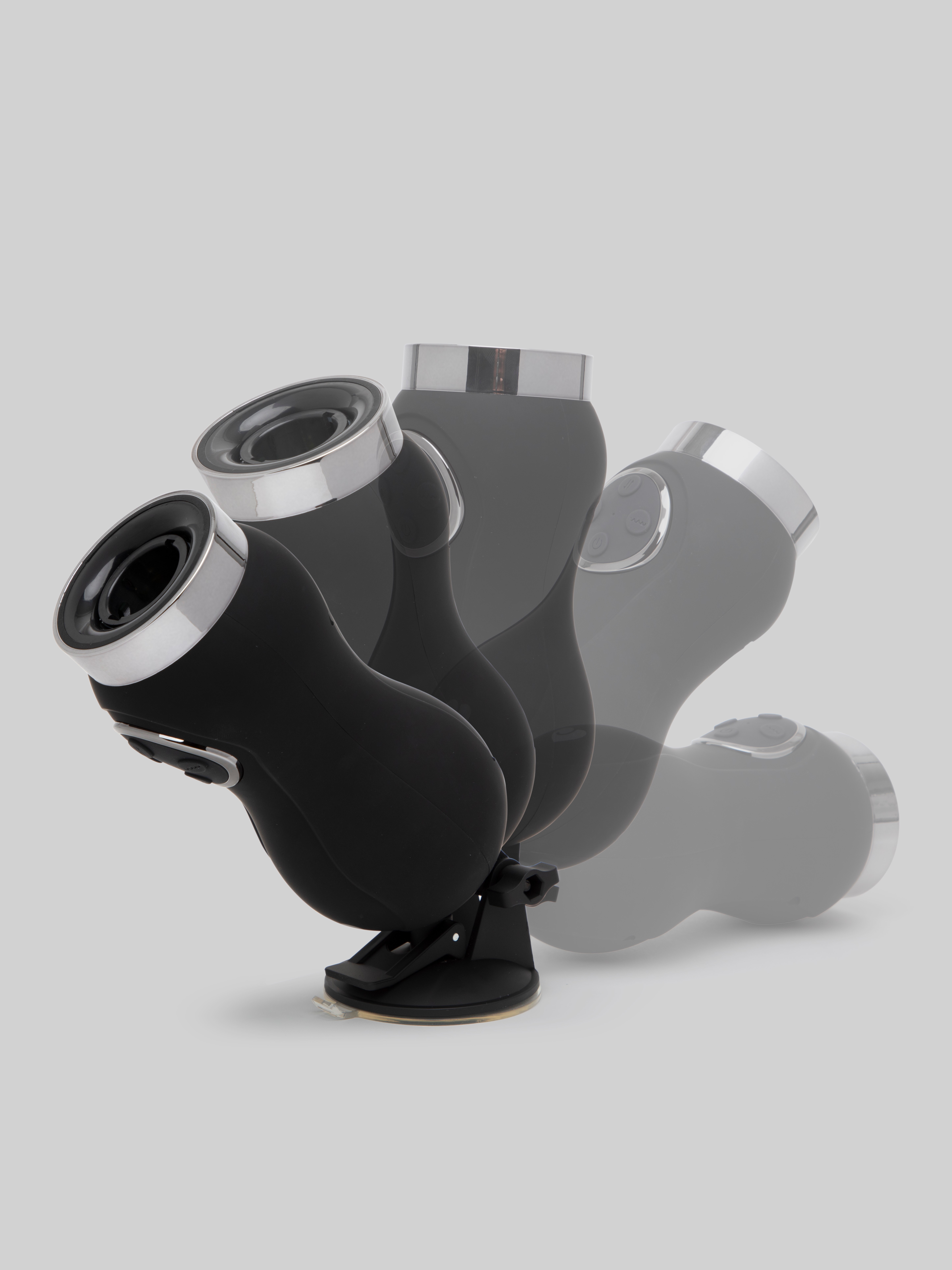 Lovehoney Love Motion Remote Control Warming Thrusting Sex Machine Set, Black, hi-res