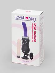 Lovehoney Love Motion Remote Control Warming Thrusting Sex Machine Set, Black, hi-res