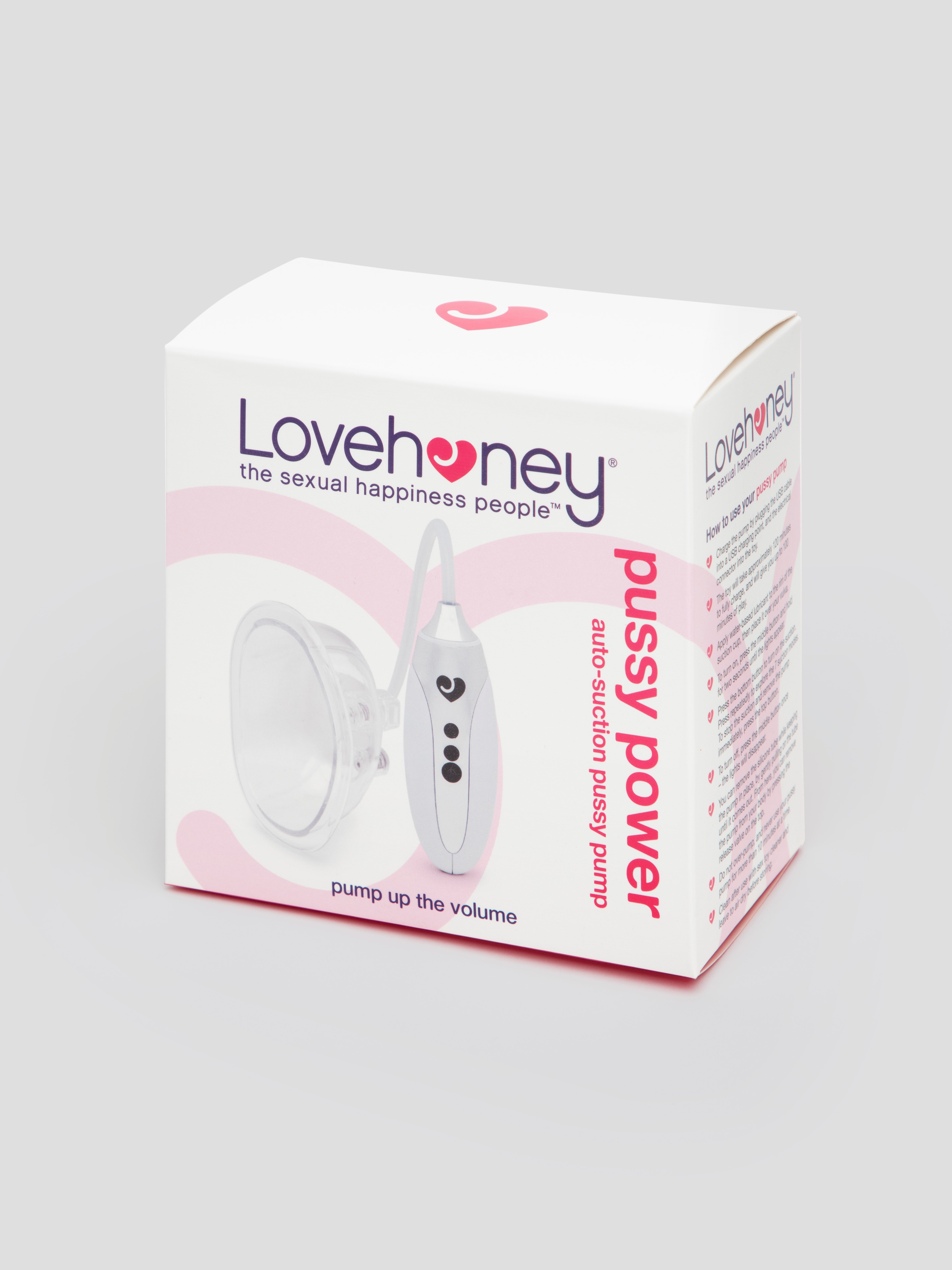 Lovehoney Pussy Power Rechargeable Auto-Suction Pussy Pump, Clear, hi-res