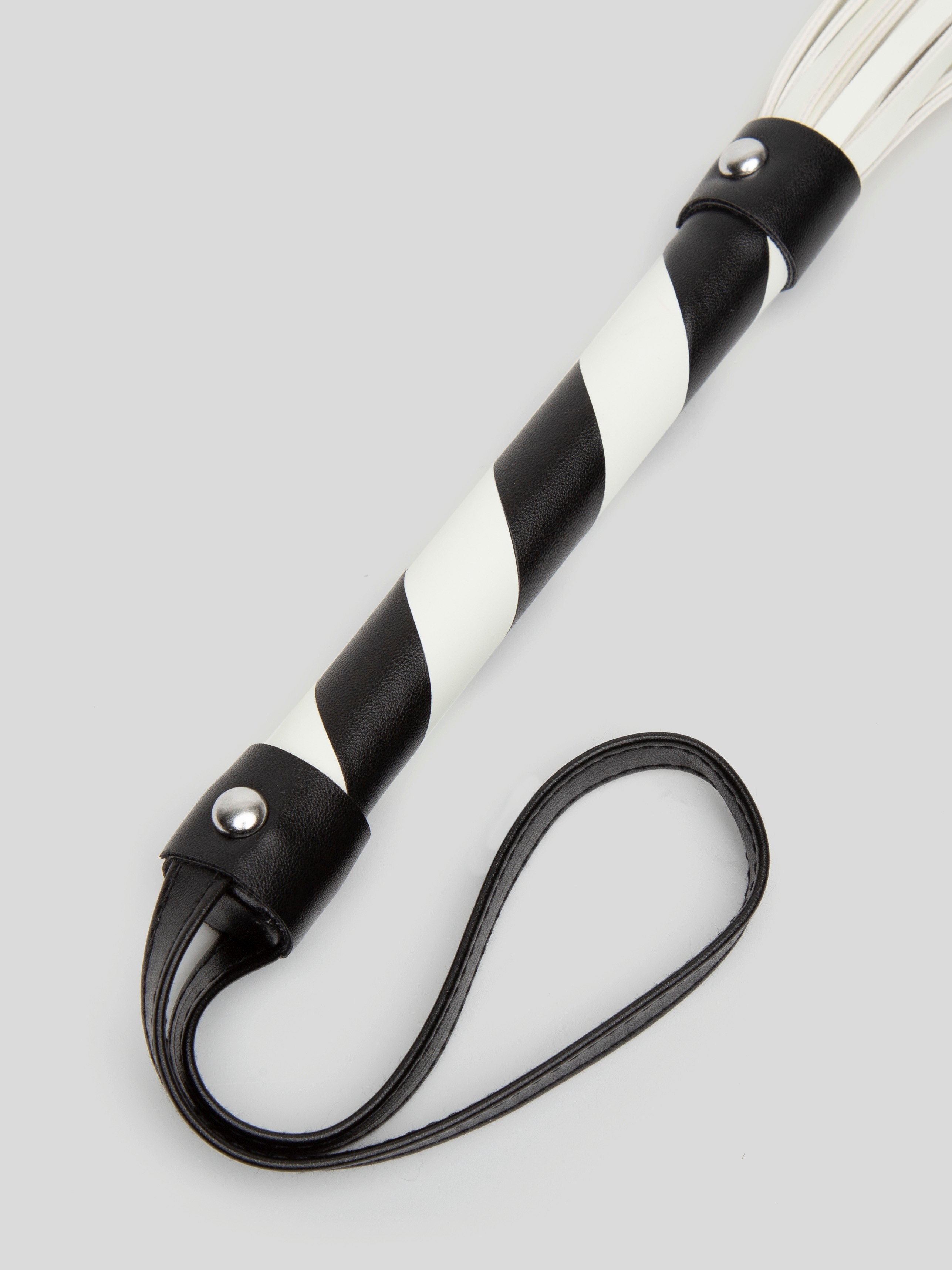 Bondage Boutique Glow-in-the-Dark Flogger , Black, hi-res