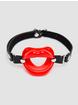 Bâillon lèvres bouche ouverte silicone luxe 4 cm diamètre, DOMINIX, Rouge, hi-res