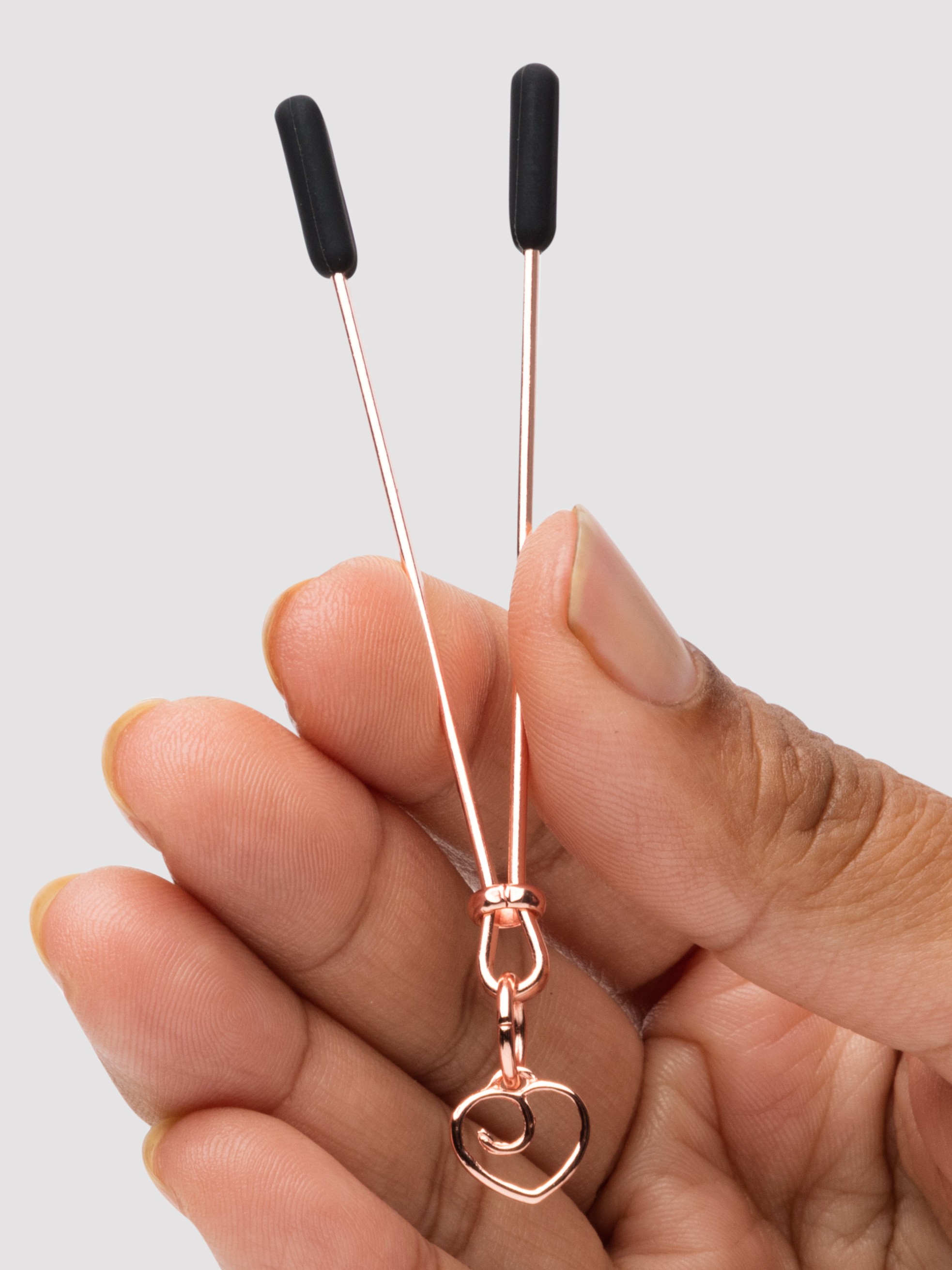 Bondage Boutique Rose Gold Adjustable Clit Clamp, Gold, hi-res
