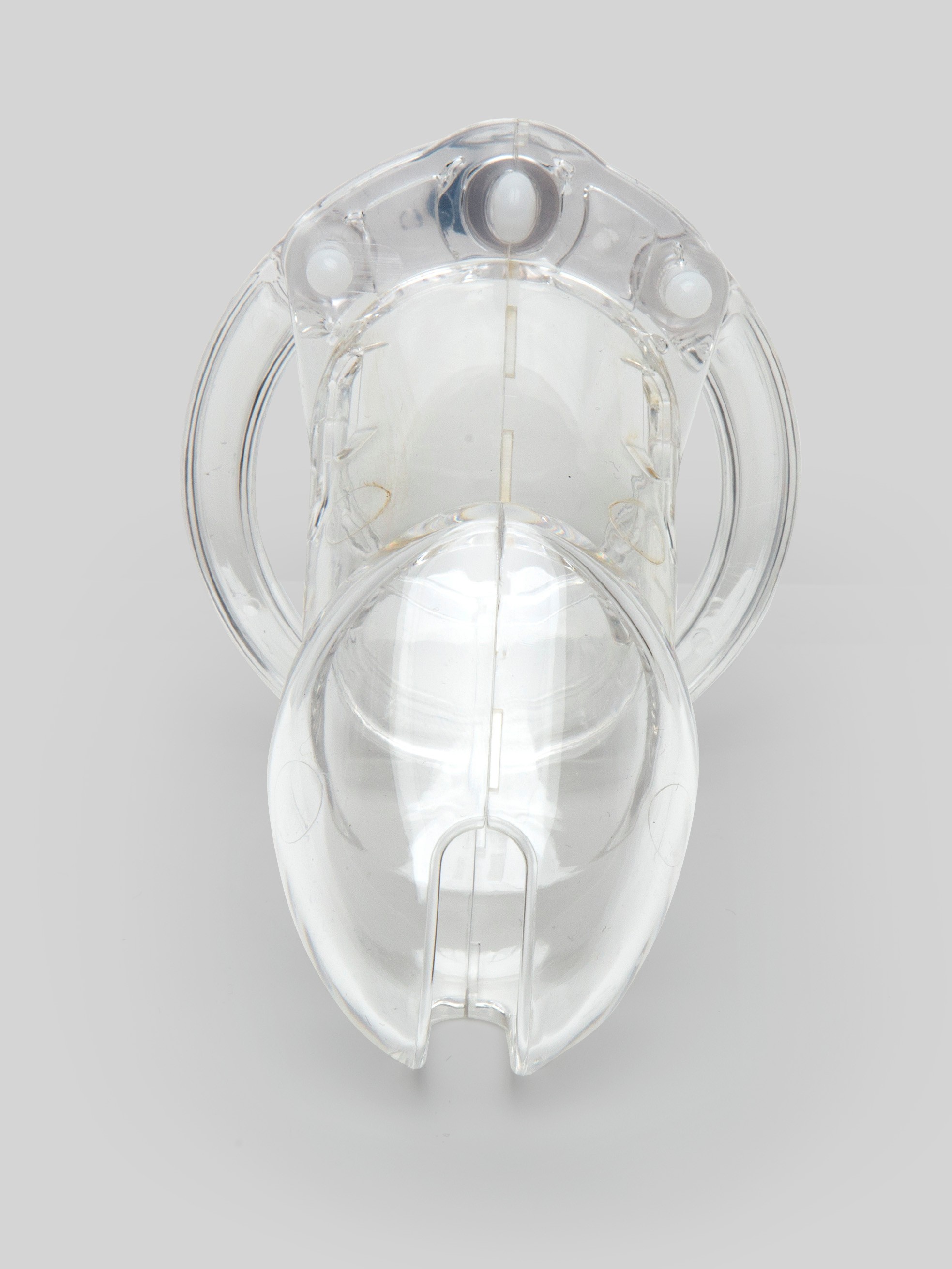 DOMINIX Deluxe Rigid Plastic Chastity Device 3 Inch , Clear, hi-res