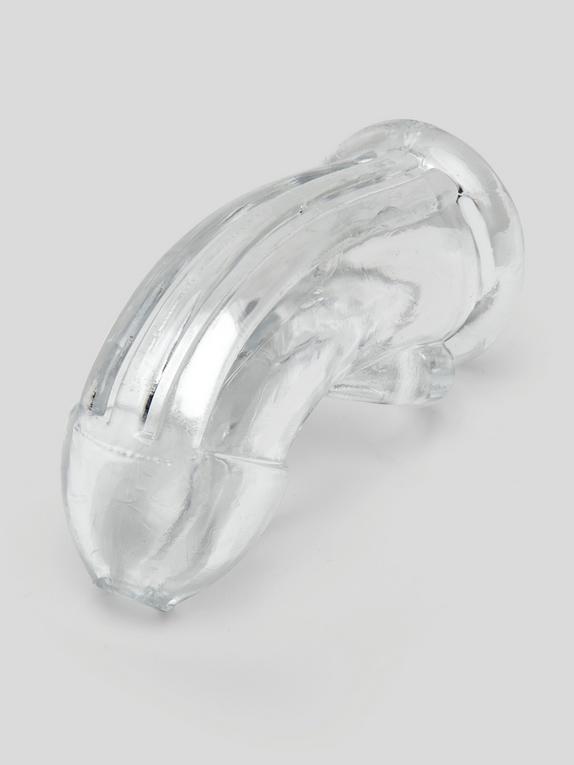 DOMINIX Deluxe Soft Cock Cage 4 Inch, Clear, hi-res