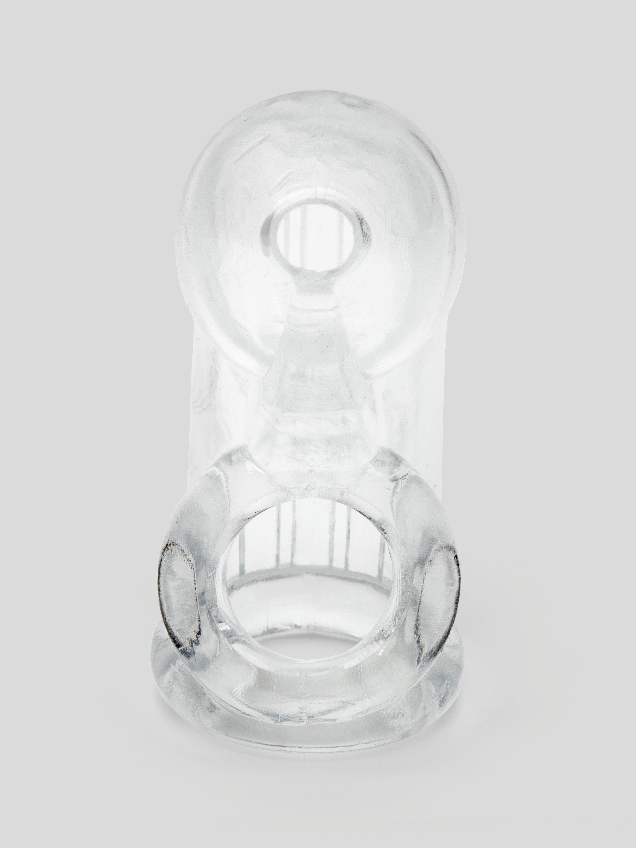 DOMINIX Deluxe Soft Cock Cage 4 Inch, Clear, hi-res