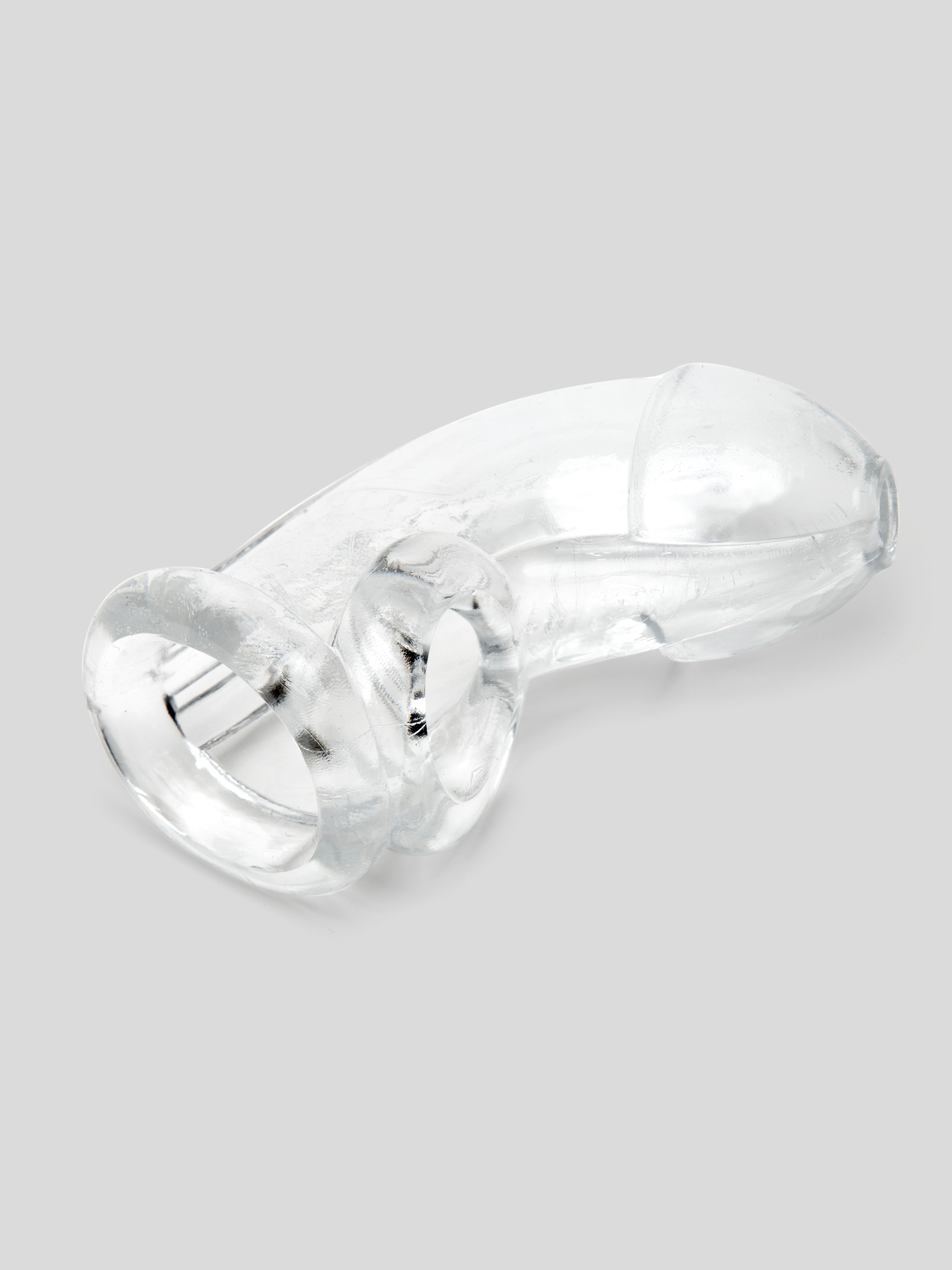 DOMINIX Deluxe Soft Cock Cage 4 Inch, Clear, hi-res