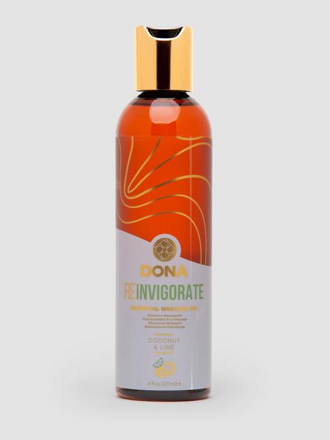 DONA Reinvigorate Coconut and Lime Massage Oil 4 fl oz, , hi-res