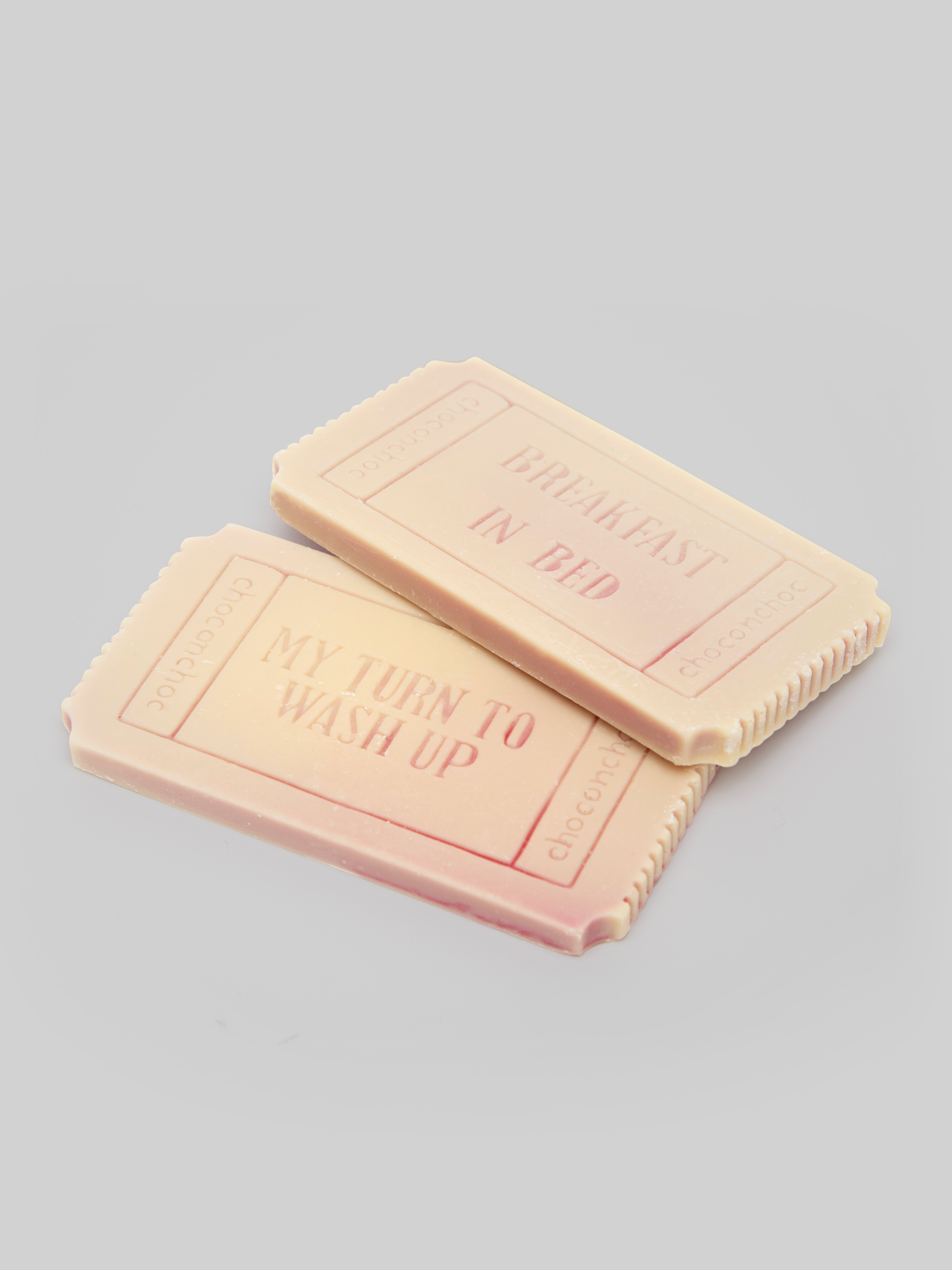 Choc on Choc Handmade White Belgian Chocolate Promises (6 Pack), , hi-res