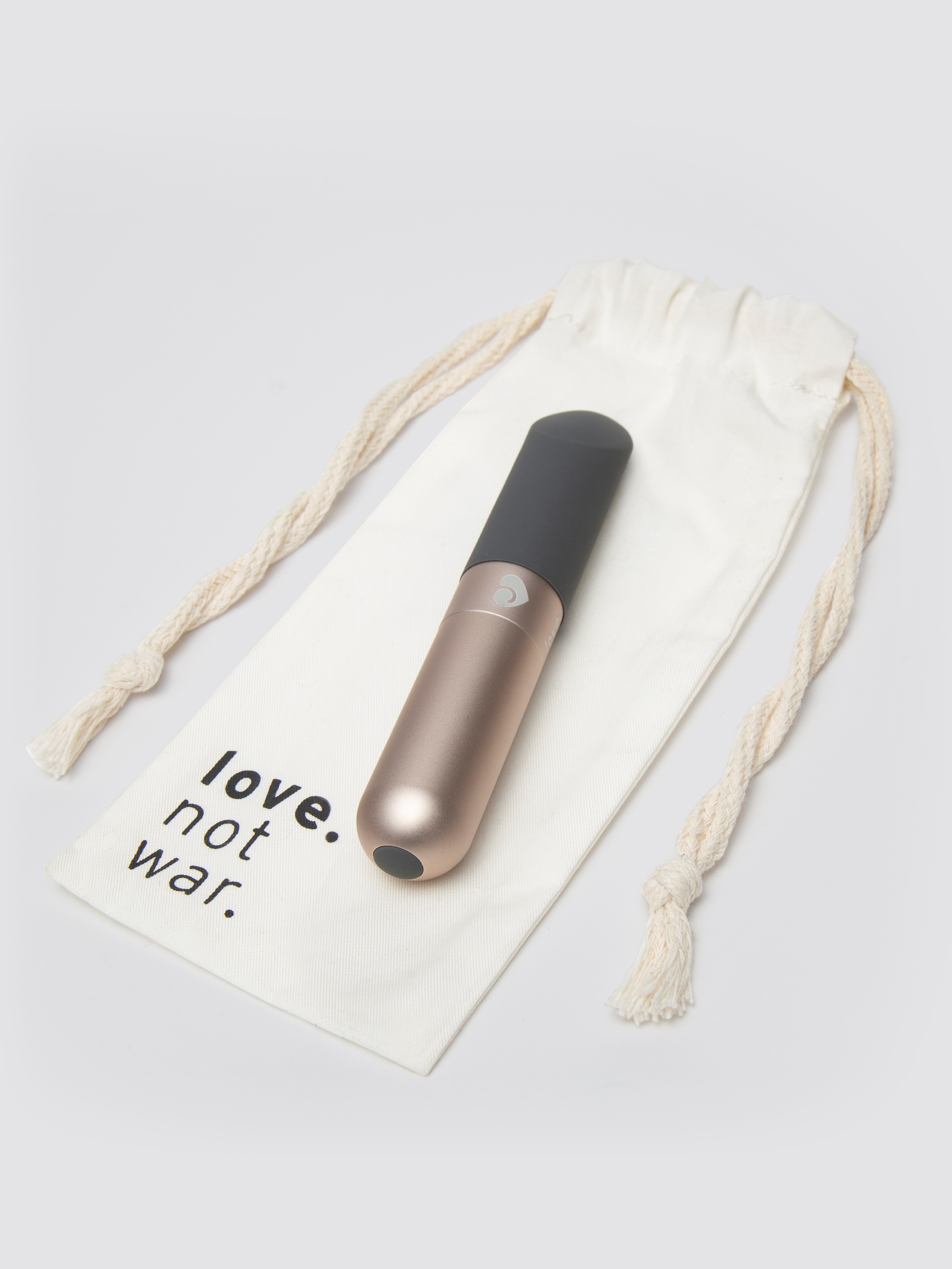 Lovehoney X Love Not War Amore Sustainable Rechargeable Bullet Vibrator, Grey, hi-res