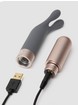 Lovehoney X Love Not War Laska Sustainable Rechargeable Rabbit Ears Vibrator, Grey, hi-res