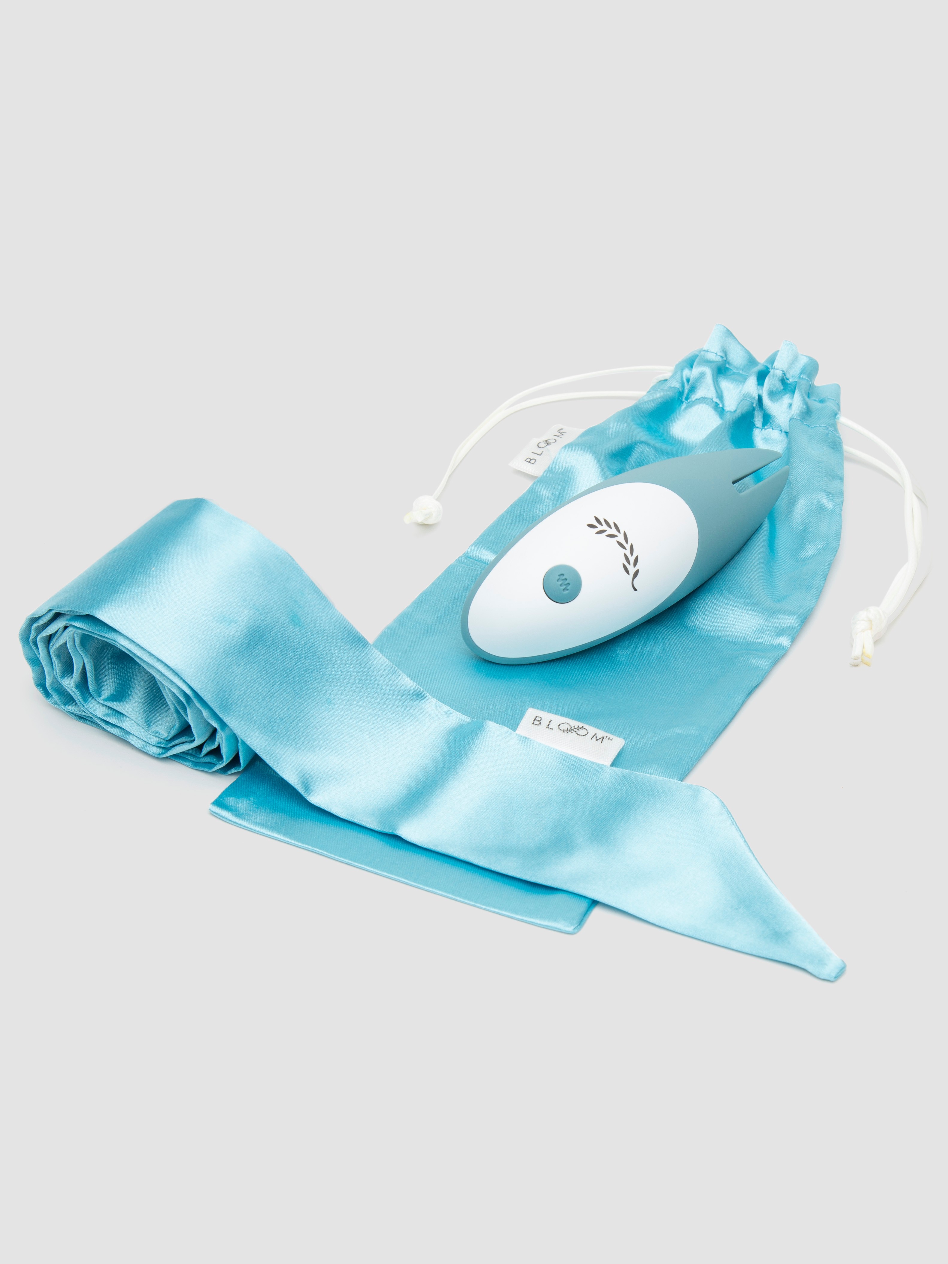 Tulip Dual Tip Soft Rechargeable Clitoral Vibrator, Blue, hi-res