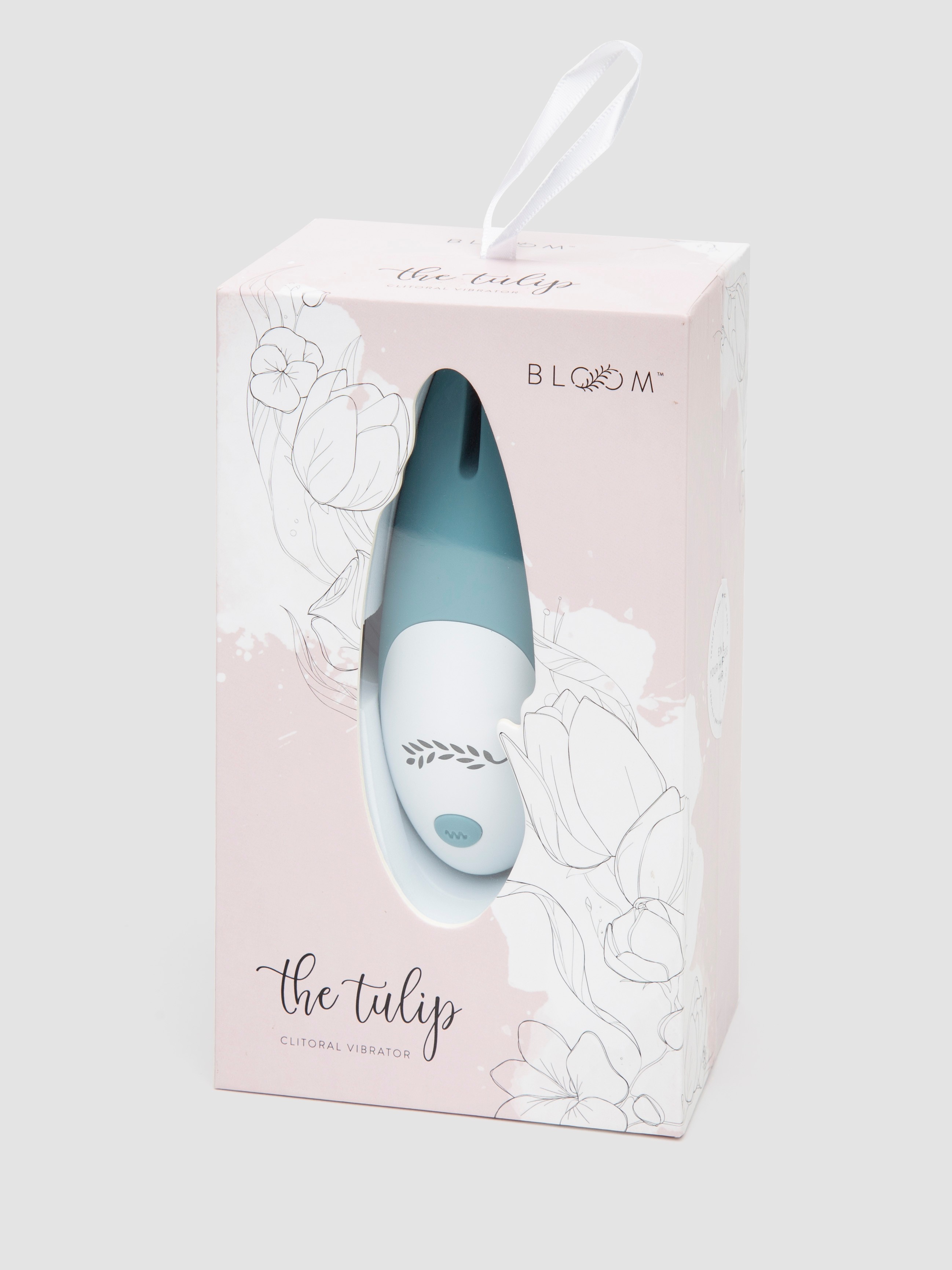 Tulip Dual Tip Soft Rechargeable Clitoral Vibrator, Blue, hi-res