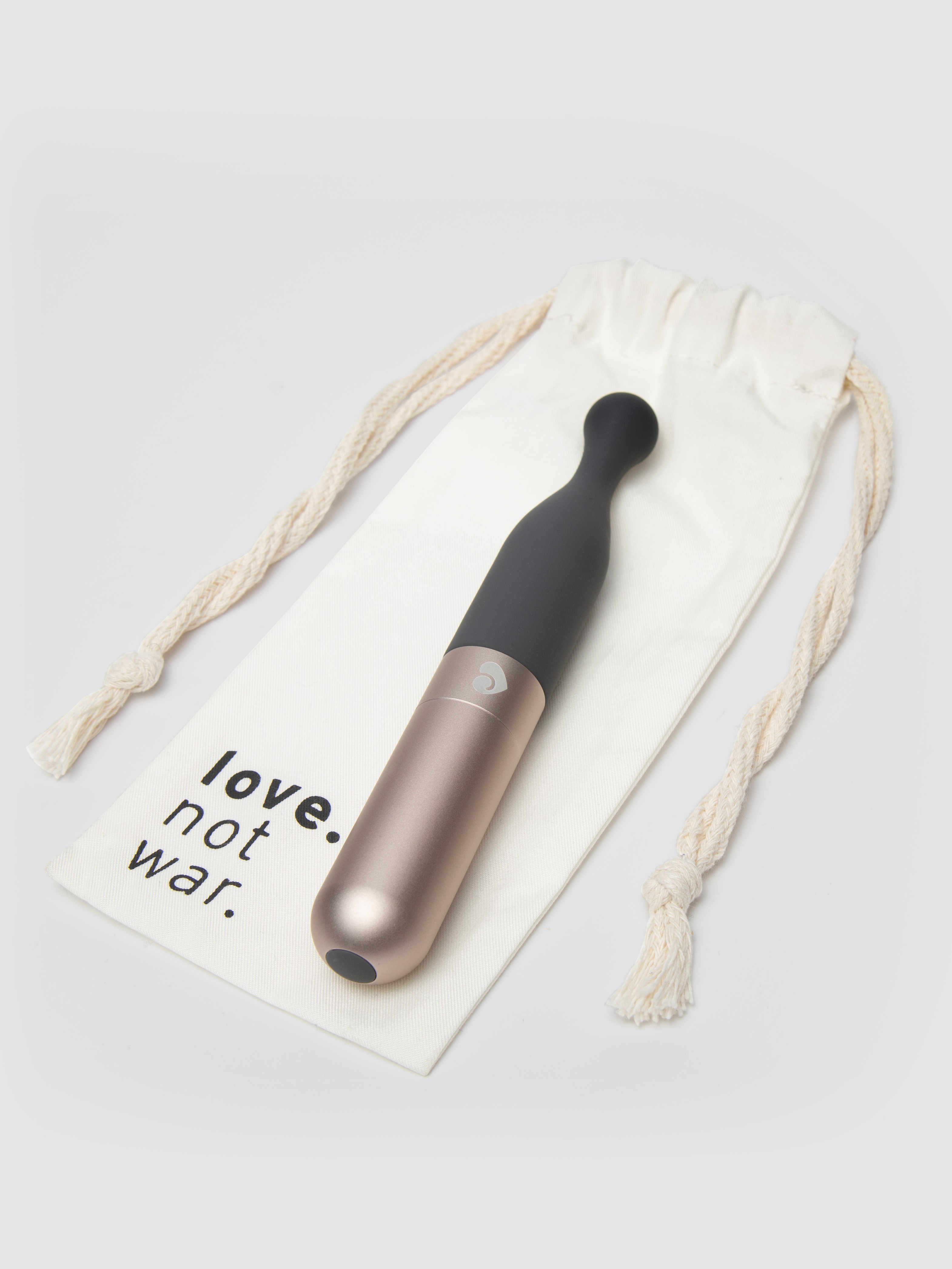 Lovehoney X Love Not War Meile Sustainable Rechargeable Clitoral Vibrator, Grey, hi-res