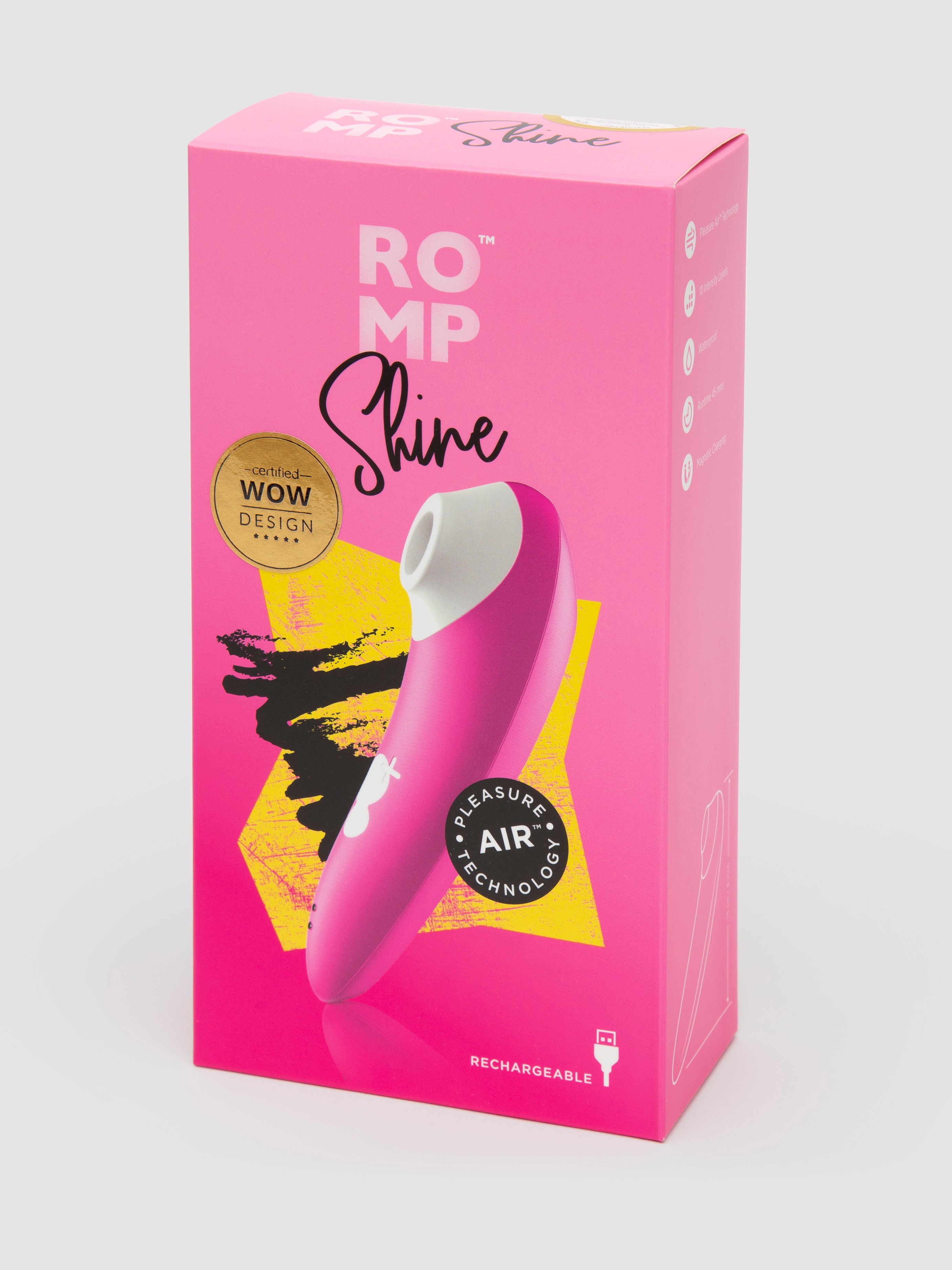 ROMP Shine Rechargeable Clitoral Suction Stimulator, Pink, hi-res