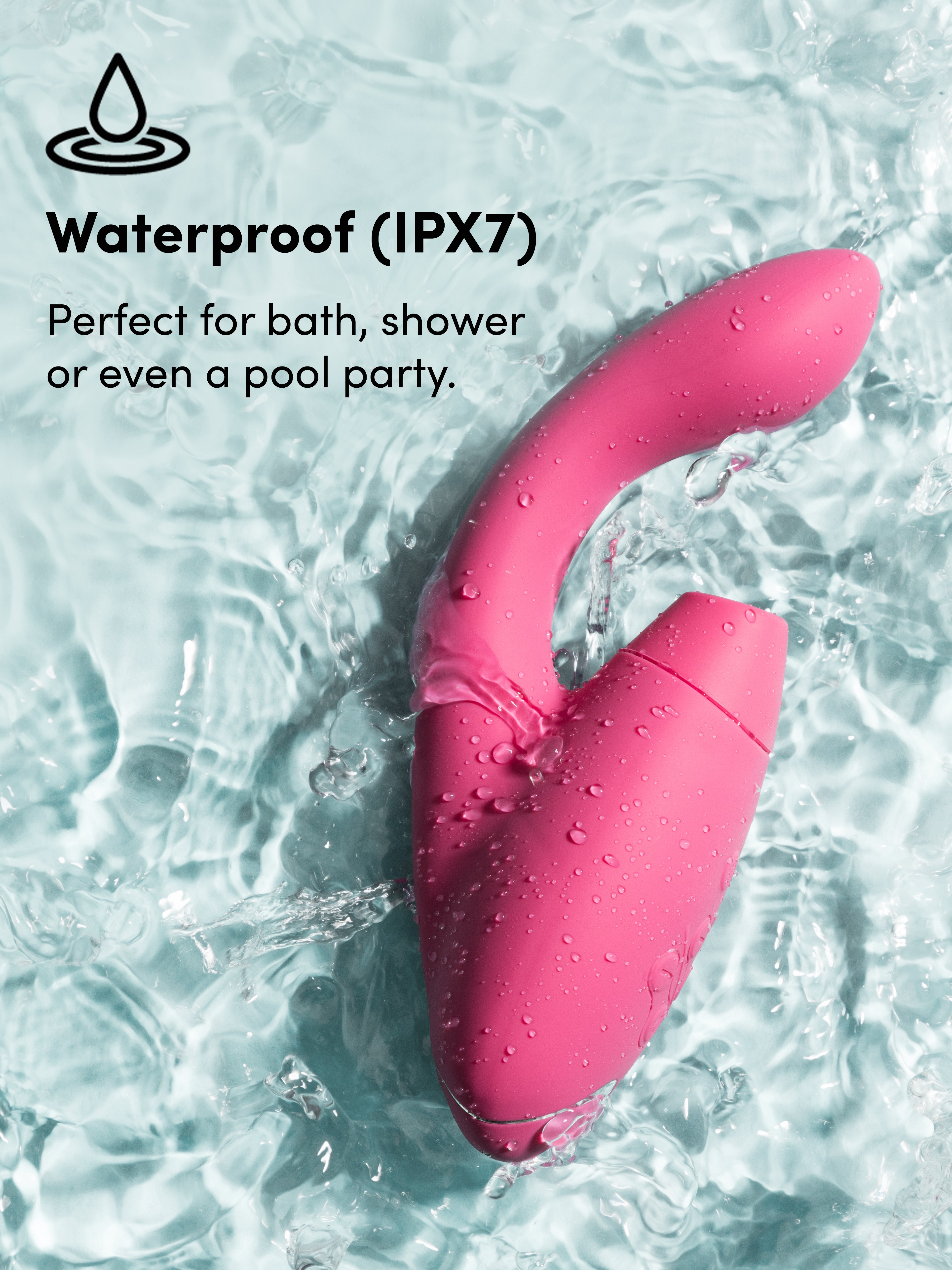 Womanizer Duo Rechargeable G-Spot and Clitoral Stimulator, Pink, hi-res