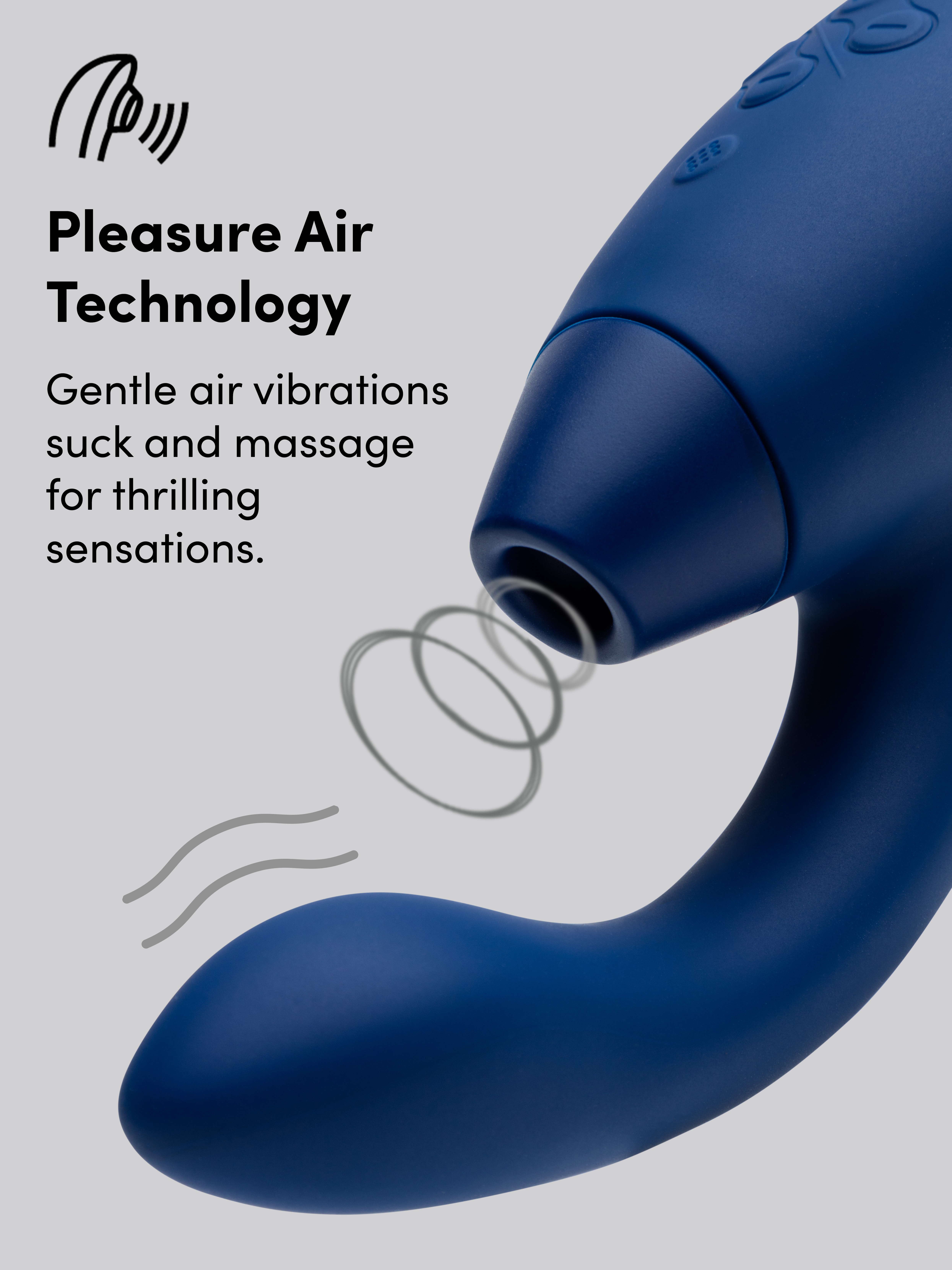 Womanizer Duo Rechargeable G-Spot and Clitoral Stimulator, Blue, hi-res