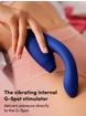 Stimulateur clitoris point G rechargeable Duo, Womanizer, Bleu, hi-res