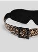 Bondage Boutique Leopard Print Blindfold, Black, hi-res
