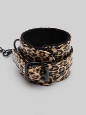 Bondage Boutique Leopard Print Ankle Cuffs, , hi-res