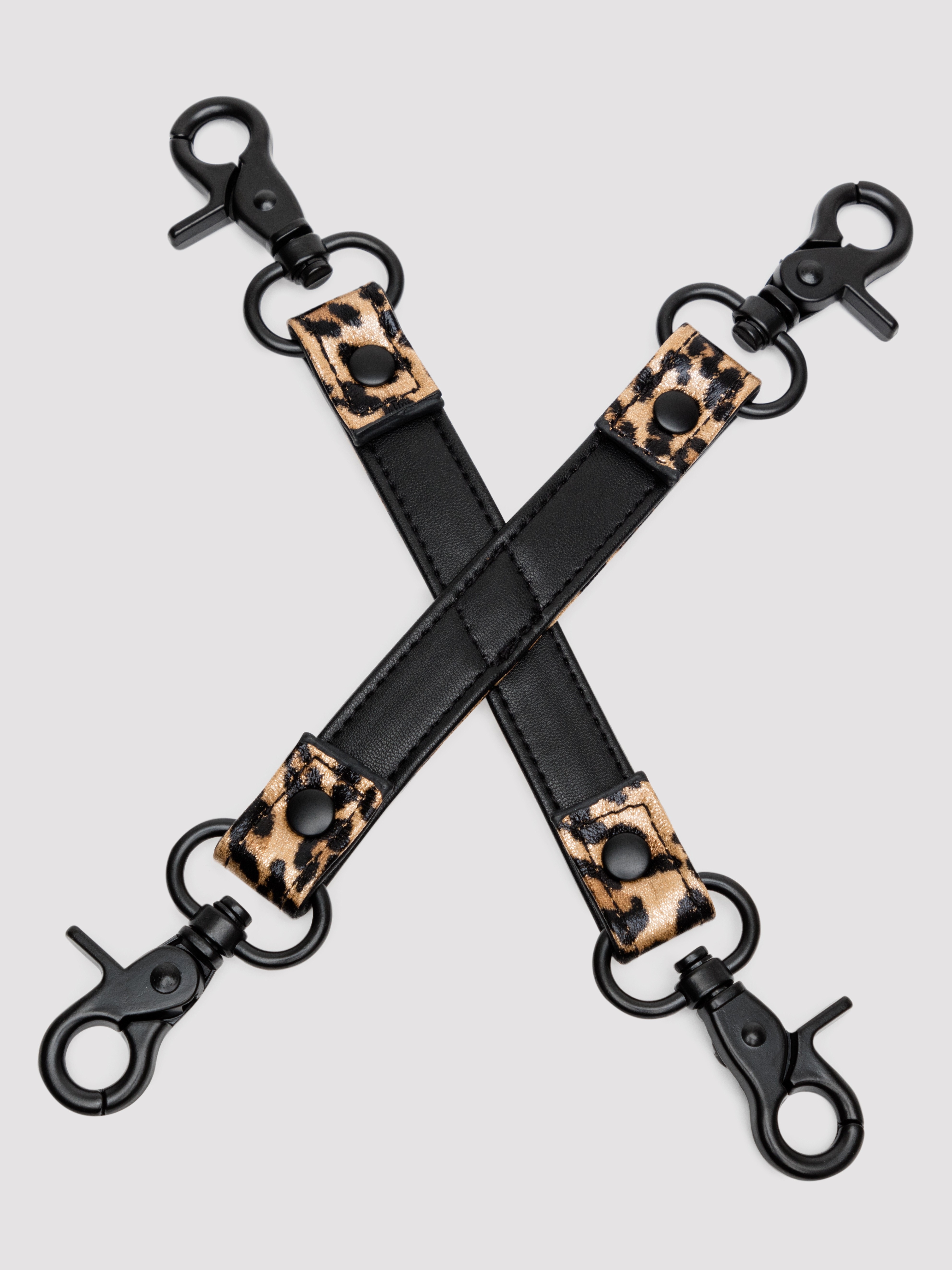 Bondage Boutique Leopard Print Hogtie, Black, hi-res