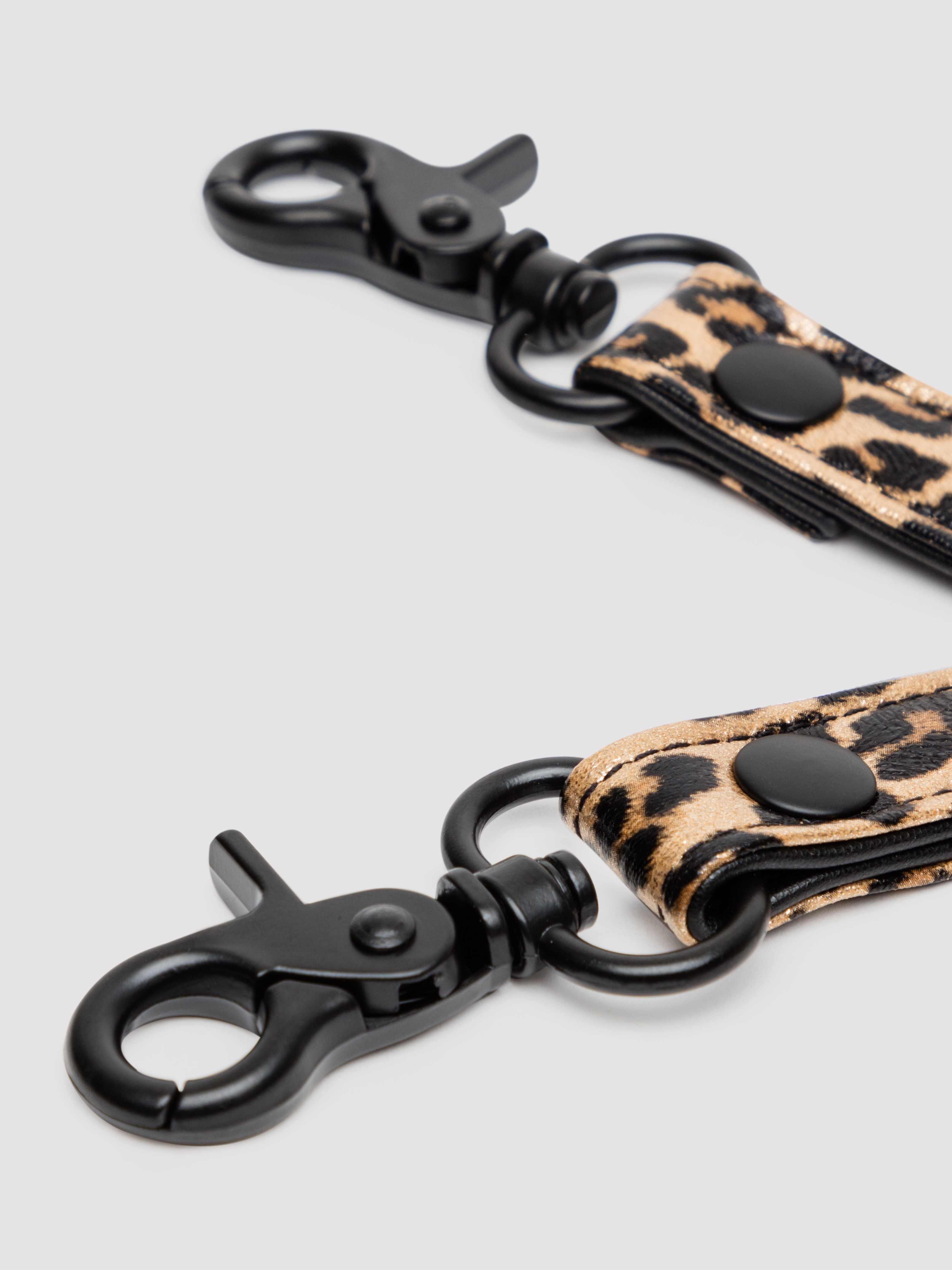Bondage Boutique Leopard Print Hogtie, Black, hi-res