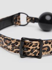 Bâillon-boule motif léopard Leopard Print, Bondage Boutique, Brun, hi-res