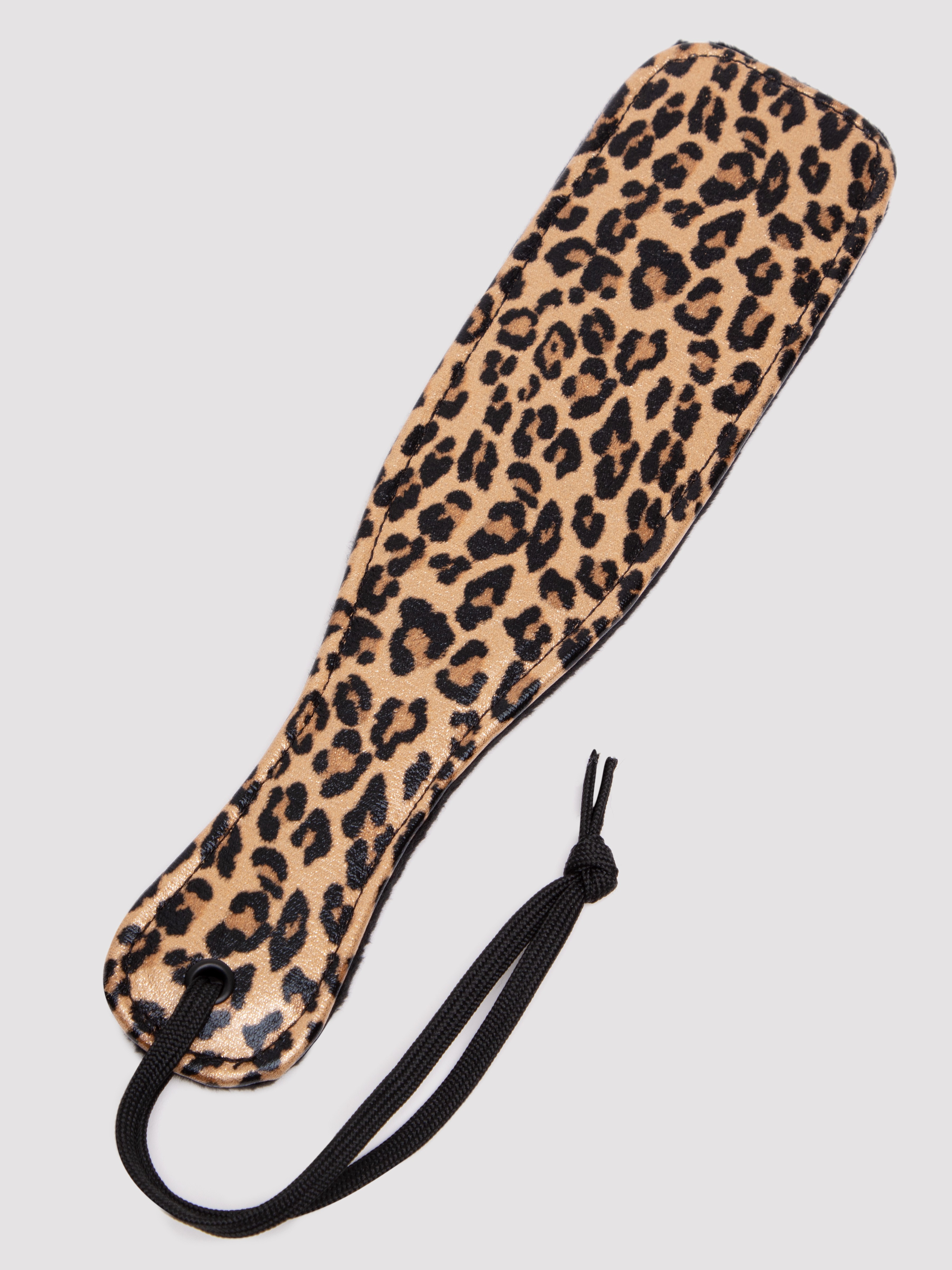 Bondage Boutique Leopard Print Small Paddle, Black, hi-res
