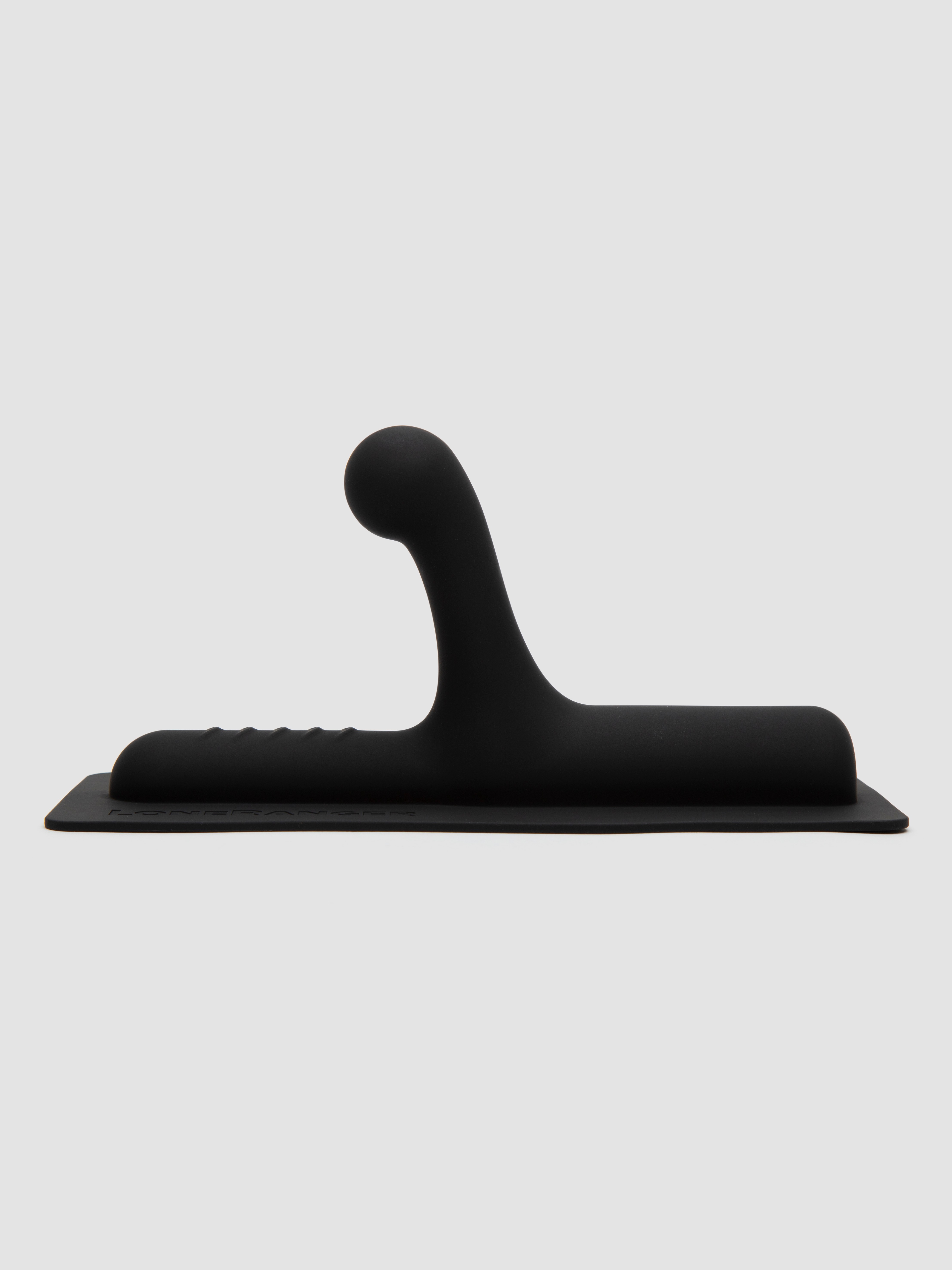 The Cowgirl Lone Ranger Silicone Sex Machine G-Spot Attachment, Black, hi-res