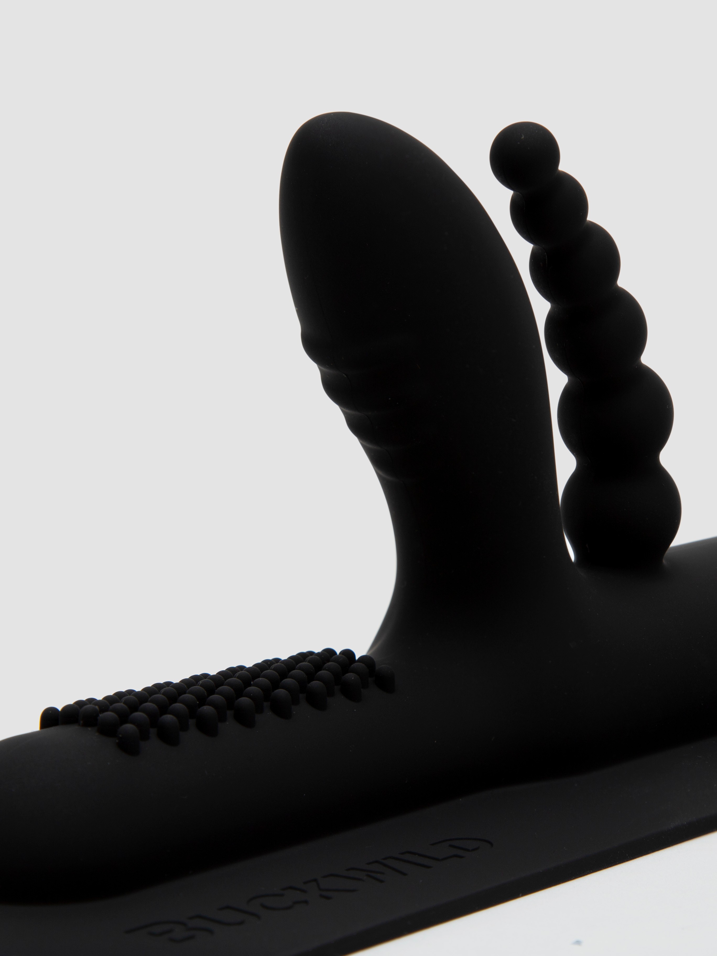 The Cowgirl Buckwild Silicone Sex Machine Attachment, Black, hi-res