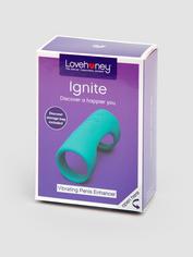 Lovehoney Ignite 20 Function Vibrating Penis Sleeve, Blue, hi-res