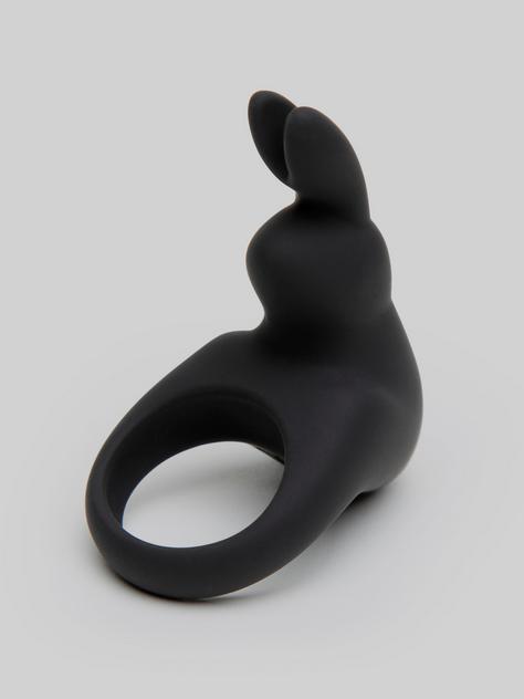Happy Rabbit Rechargeable Rabbit Cock Ring, Black, hi-res