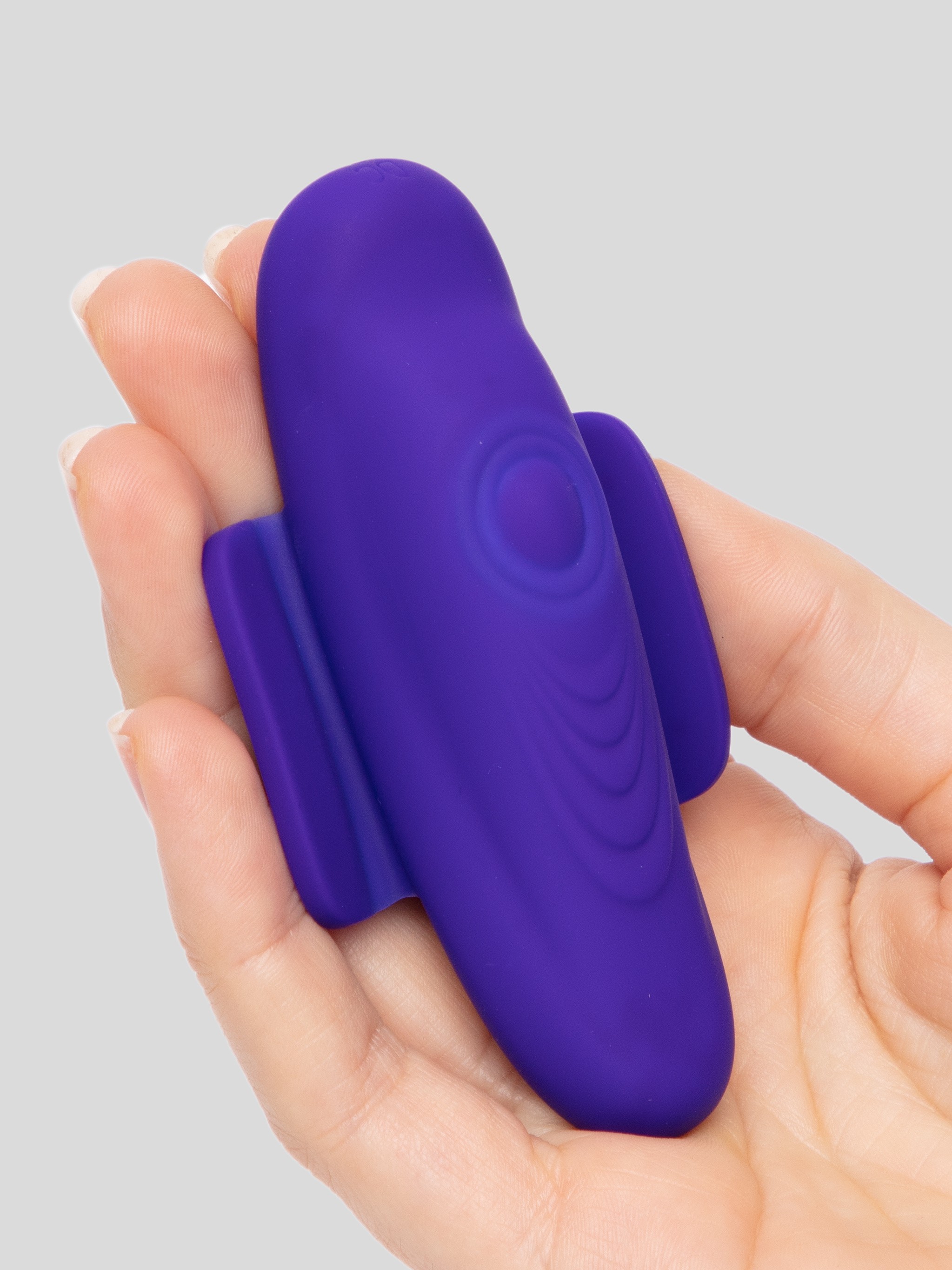 Lock-n-Play Rechargeable Remote Control Pulsating Knicker Vibrator, Purple, hi-res