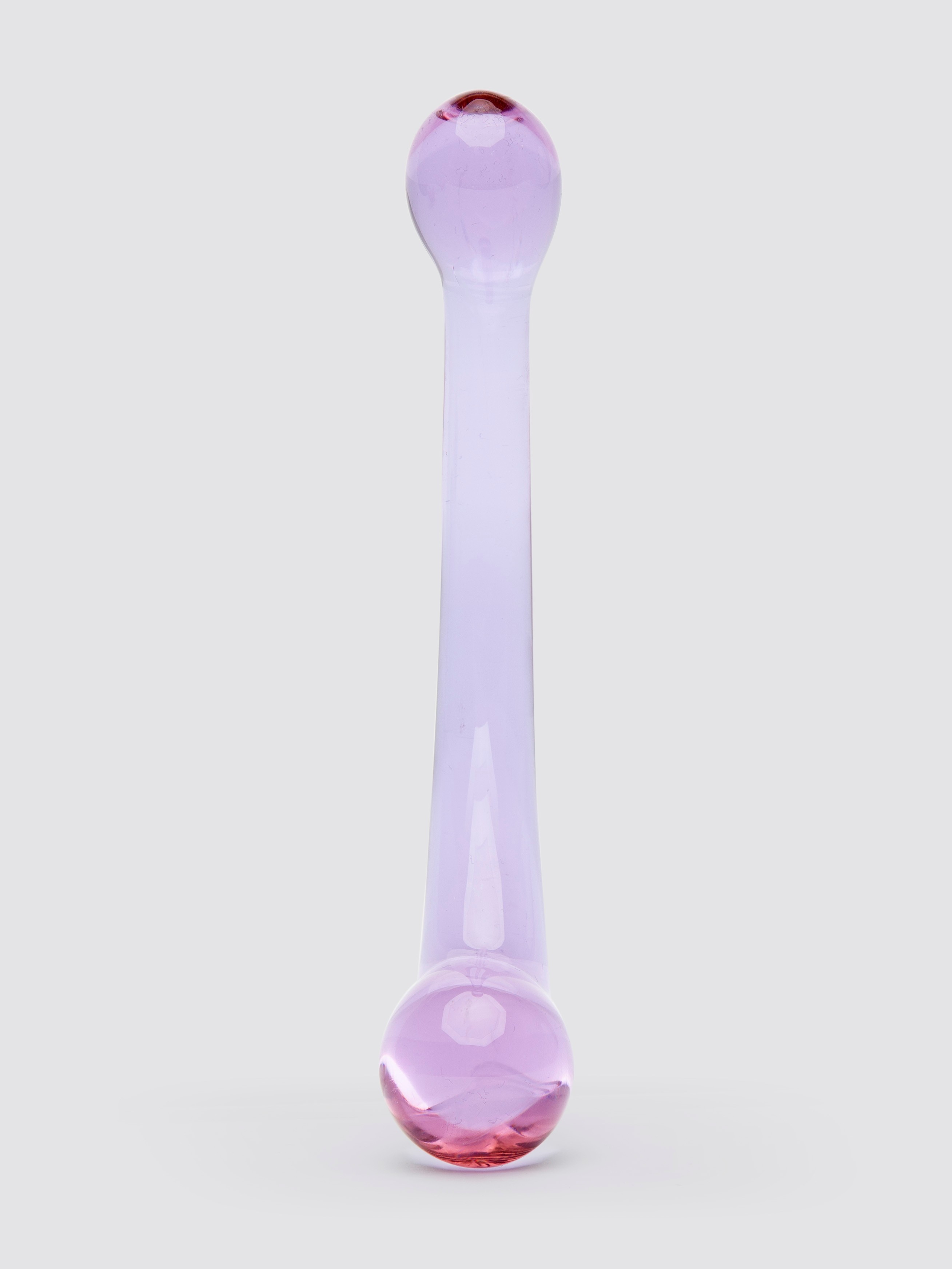 Lovehoney Sensual Glass Double-Ended G-Spot Dildo, Purple, hi-res