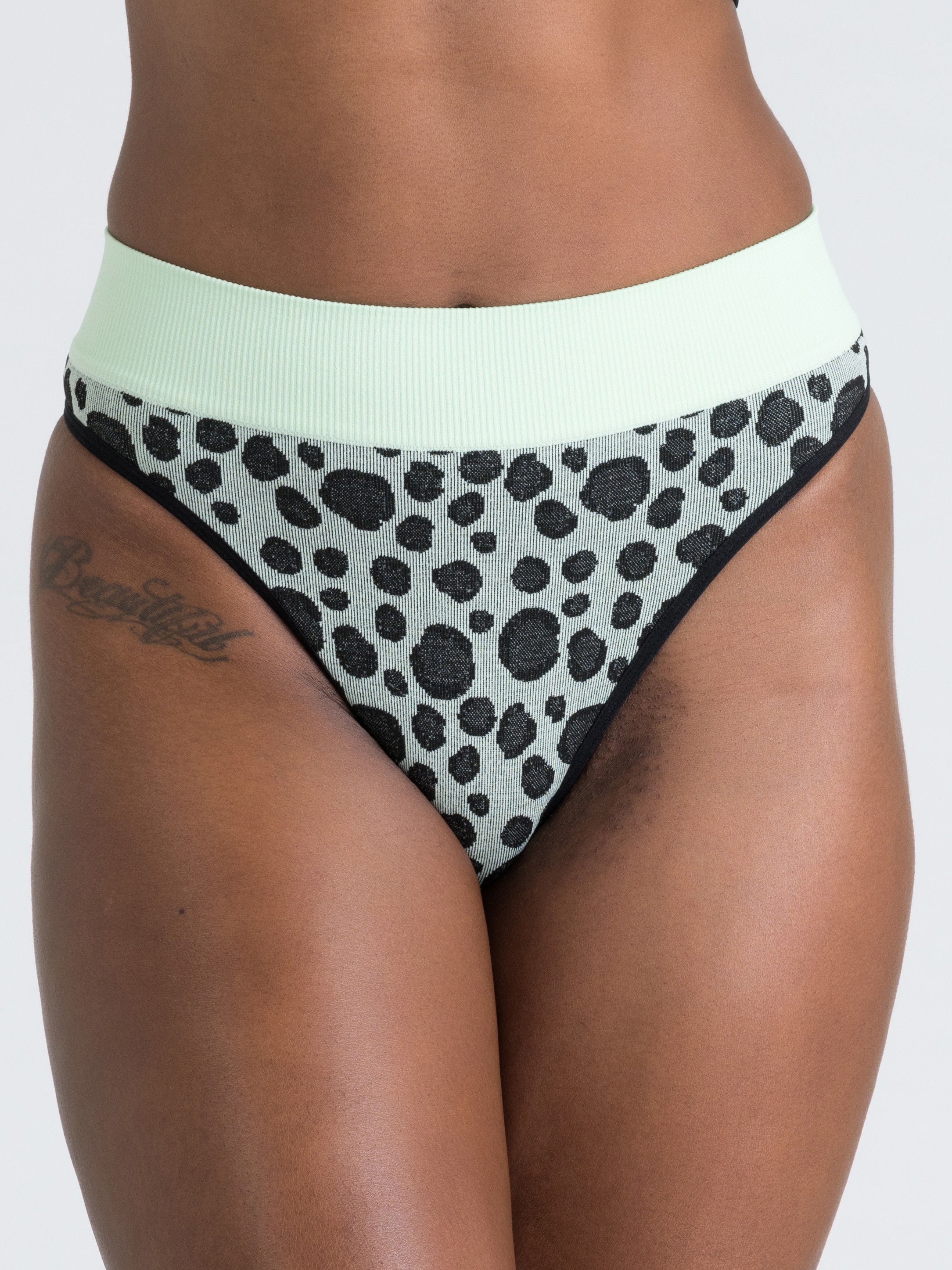 Lovehoney Mindful Mint Green Seamless Thong Set (3 Pack), Green, hi-res