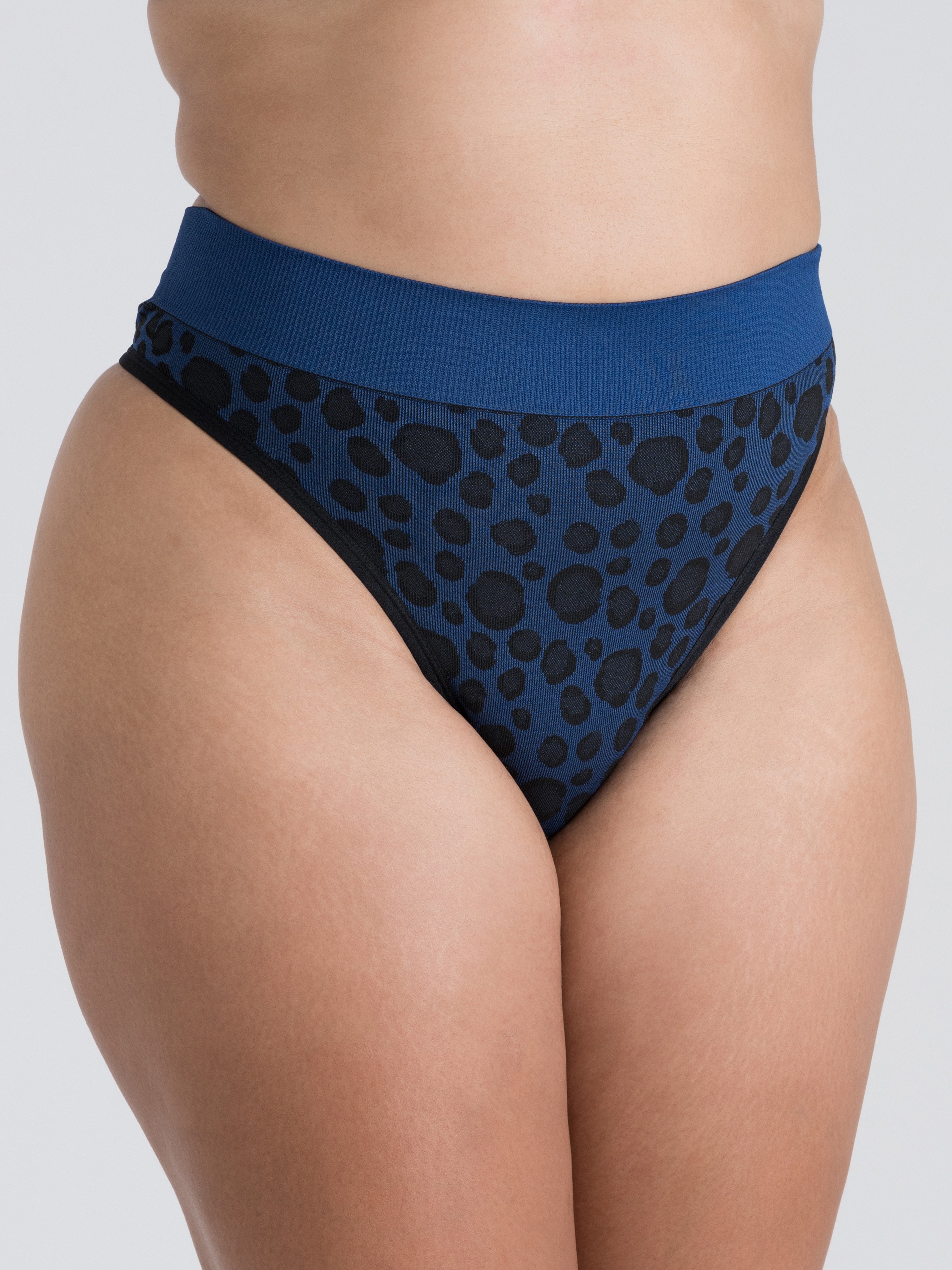 Lovehoney Mindful Mint Green Seamless Thong Set (3 Pack), Blue, hi-res