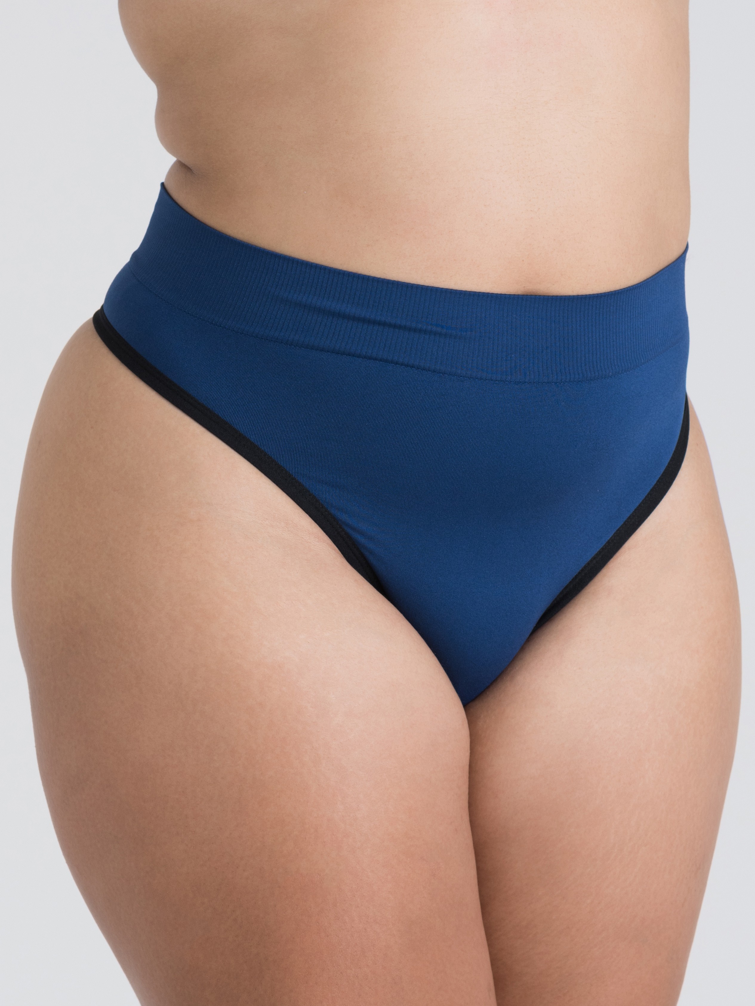 Lovehoney Mindful Mint Green Seamless Thong Set (3 Pack), Blue, hi-res