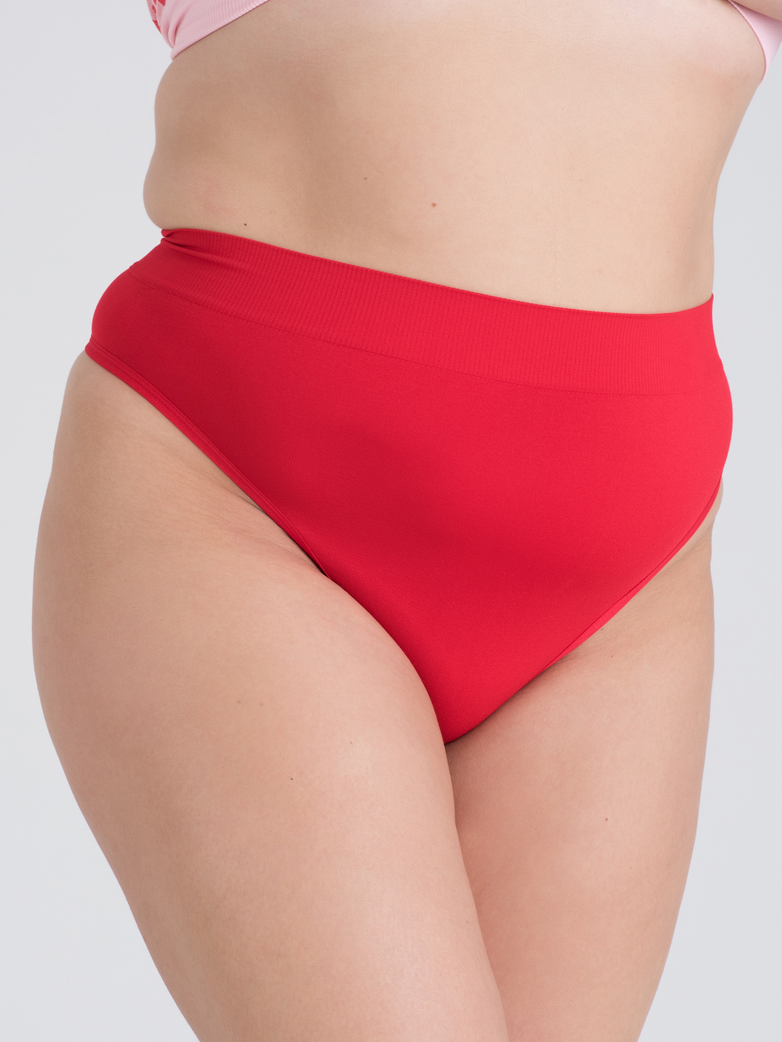 Lovehoney Mindful Mint Green Seamless Thong Set (3 Pack), Pink, hi-res