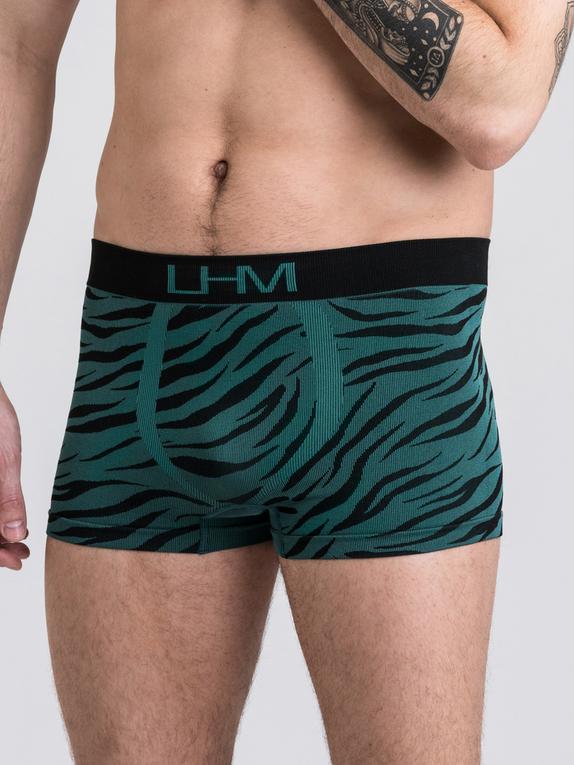LHM Mindful nahtlose Camouflage-Boxershorts, Grün, hi-res