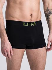 LHM Mindful Black Seamless Boxer Shorts, Black, hi-res