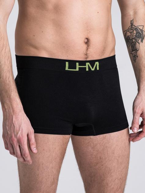 LHM Mindful Camo Leaf Seamless Boxer Shorts, Black, hi-res