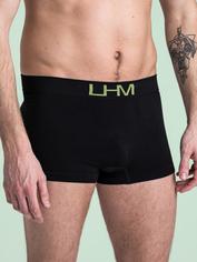 LHM Mindful Black Seamless Boxer Shorts, Black, hi-res