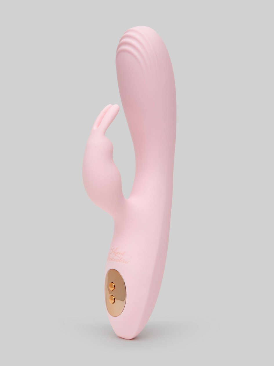 Agent Provocateur X Lovehoney The Bunny-Hop Silicone Rabbit Vibrator, Pink, hi-res