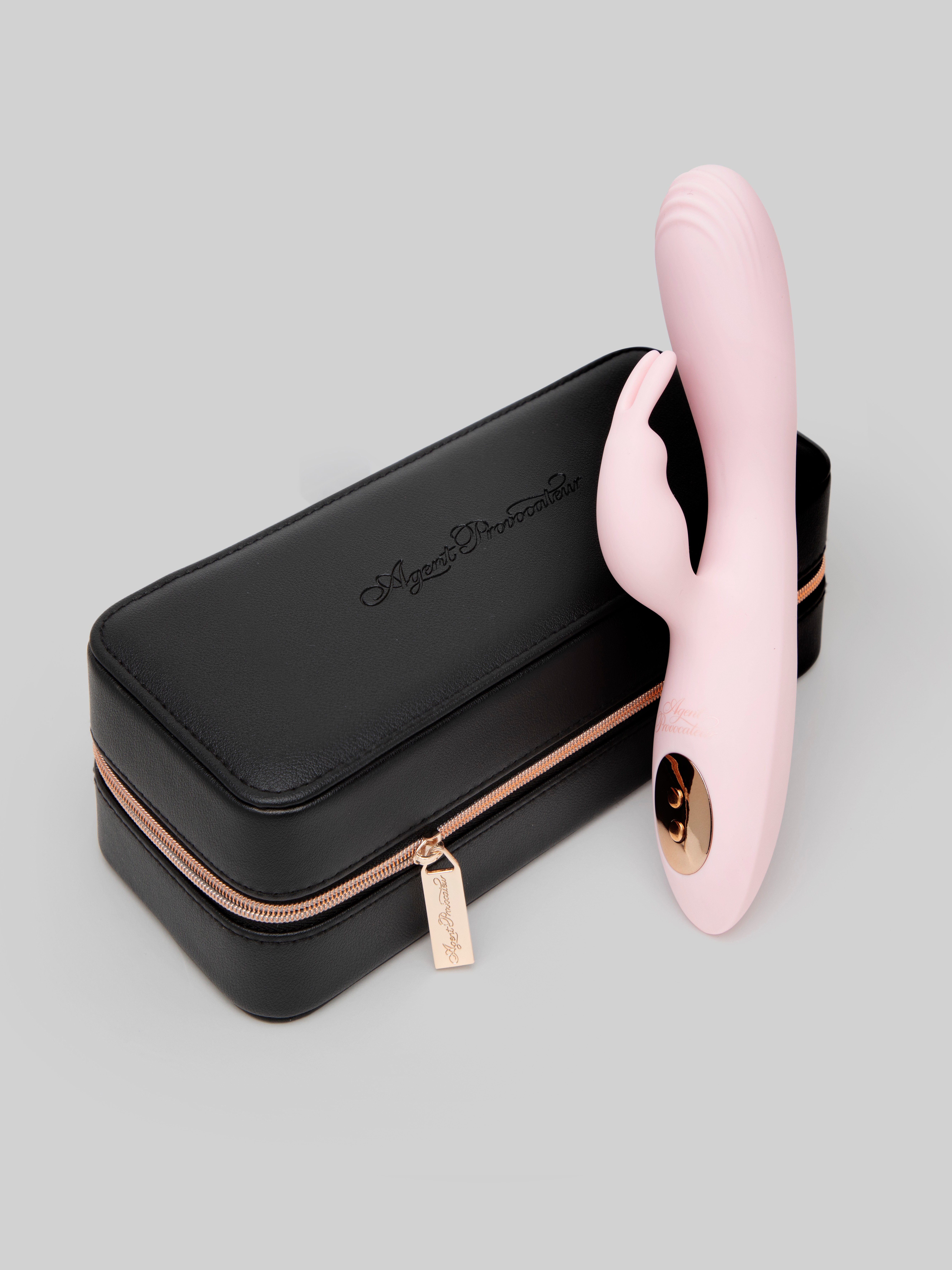Agent Provocateur X Lovehoney The Bunny-Hop Silicone Rabbit Vibrator, Pink, hi-res