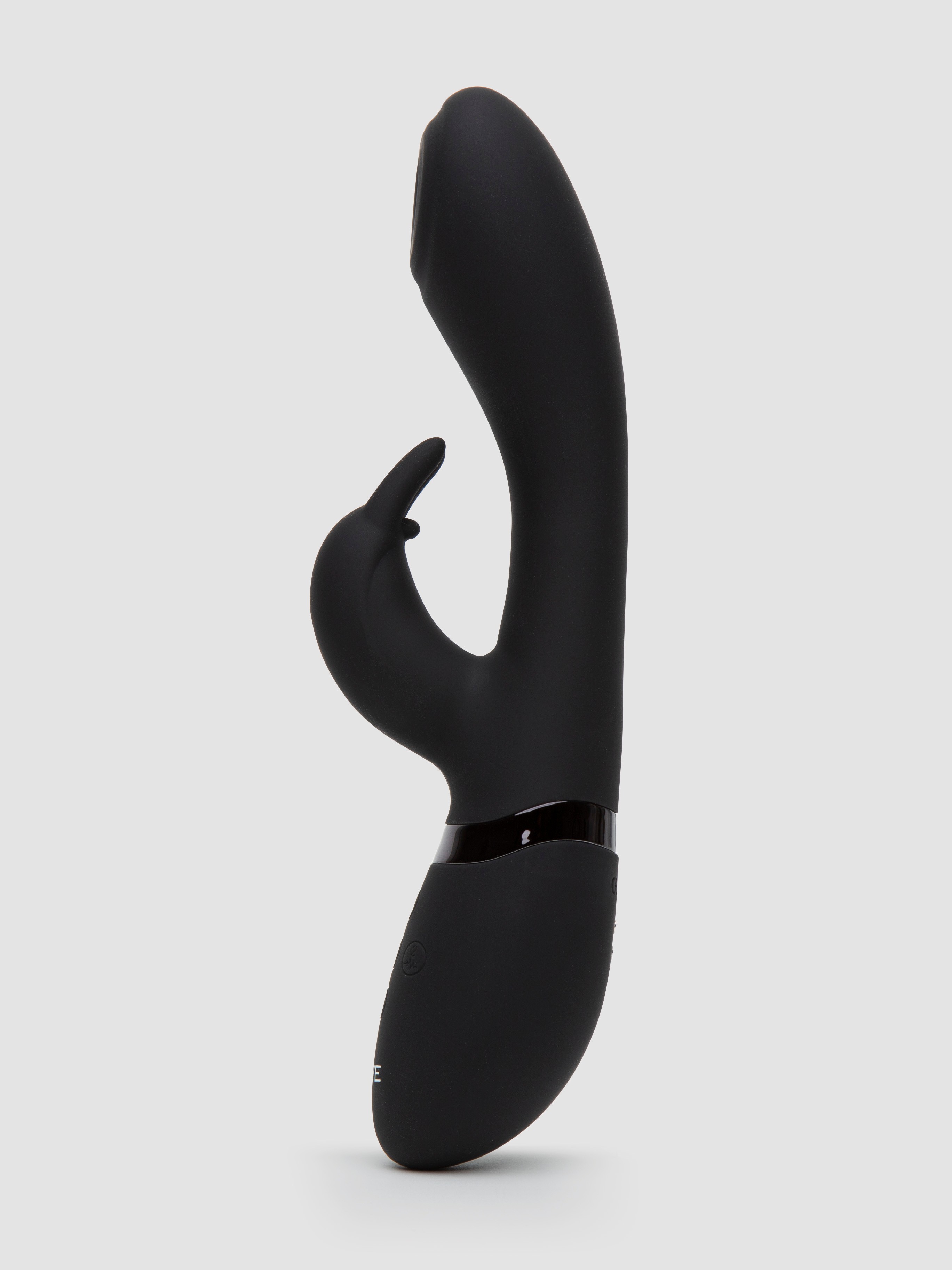 Cato Rechargeable Pulsating G-Spot Rabbit Vibrator 	, Black, hi-res