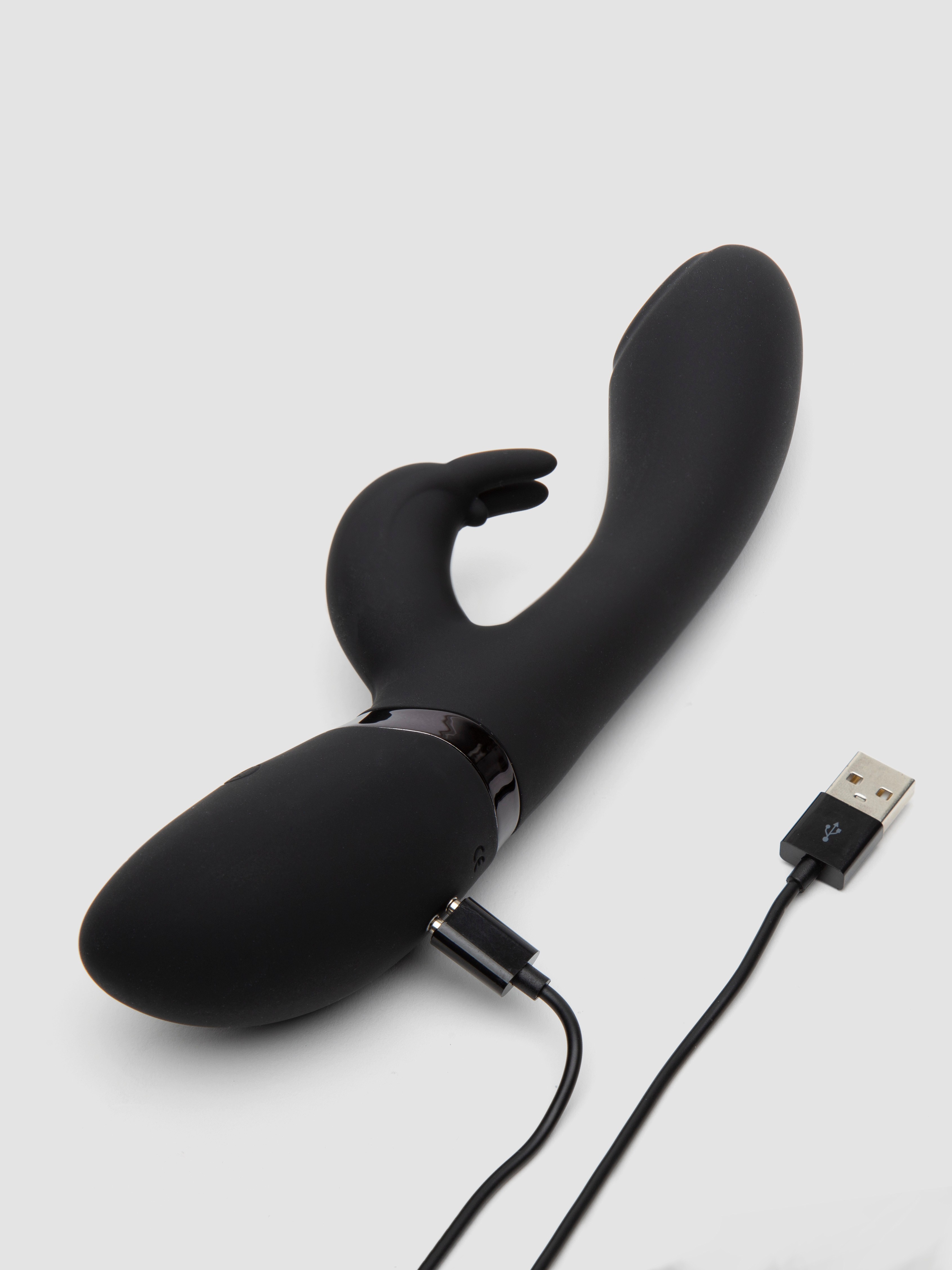 Cato Rechargeable Pulsating G-Spot Rabbit Vibrator 	, Black, hi-res