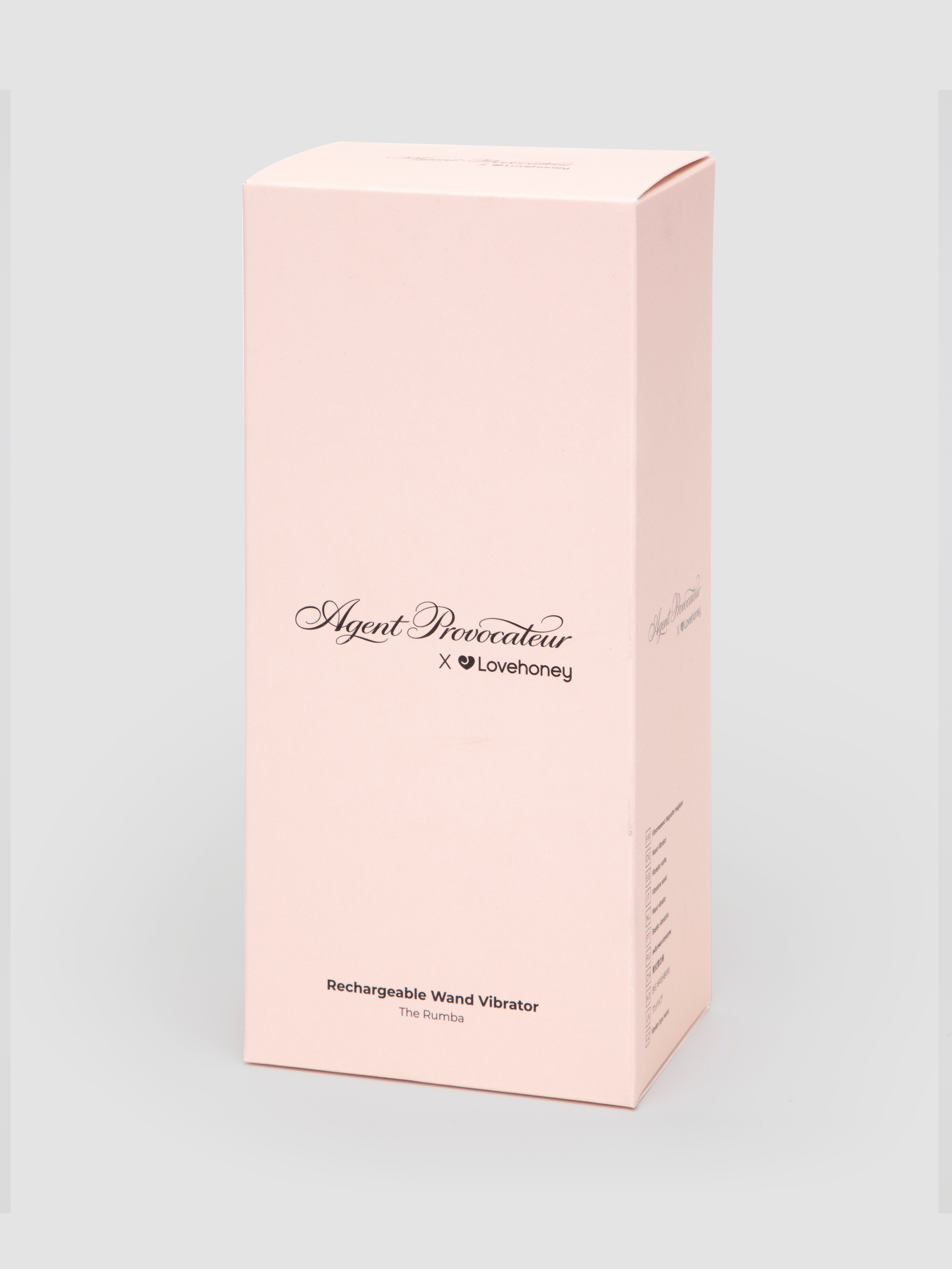 Agent Provocateur X Lovehoney The Rumba Silicone Wand Vibrator, Black, hi-res