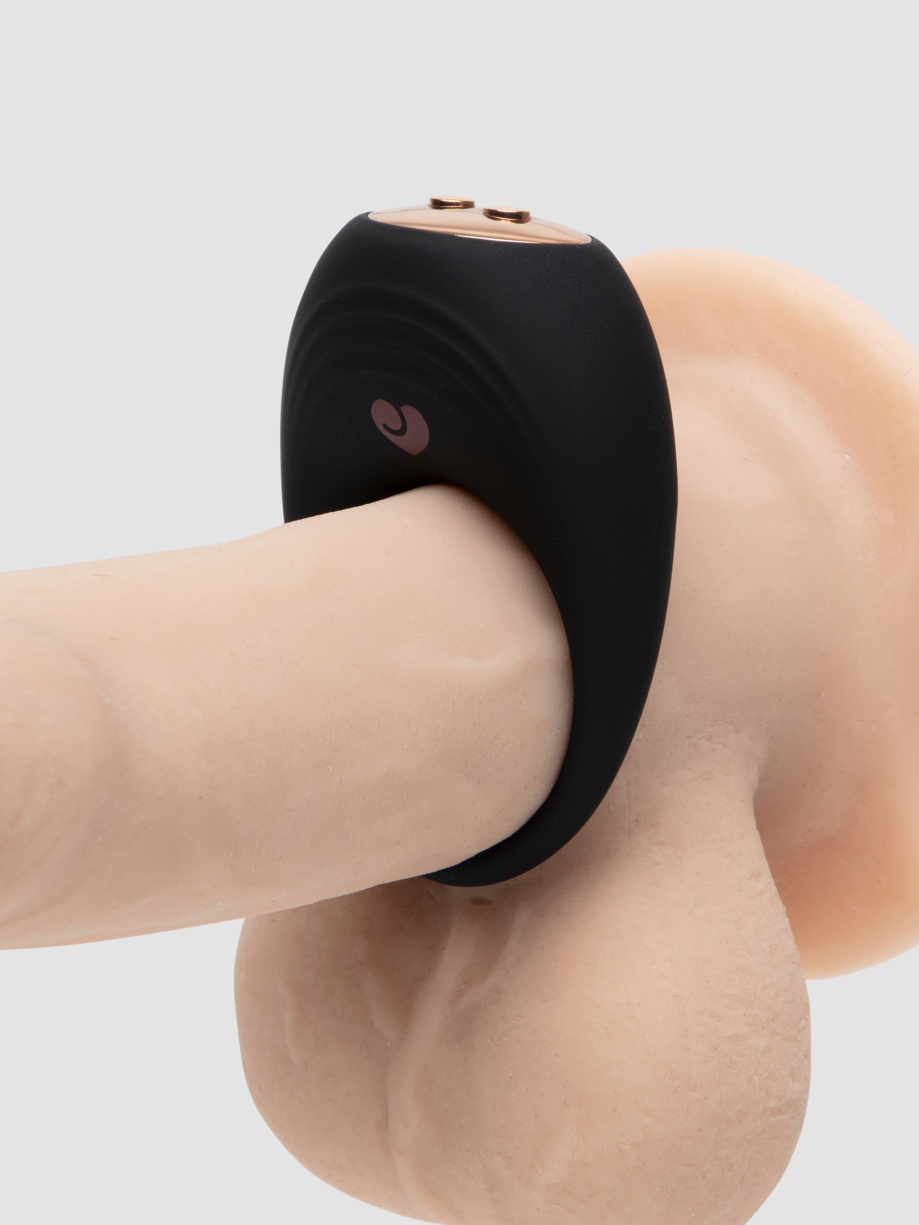 Agent Provocateur X Lovehoney The Two-Step Vibrating Silicone Ring, Black, hi-res